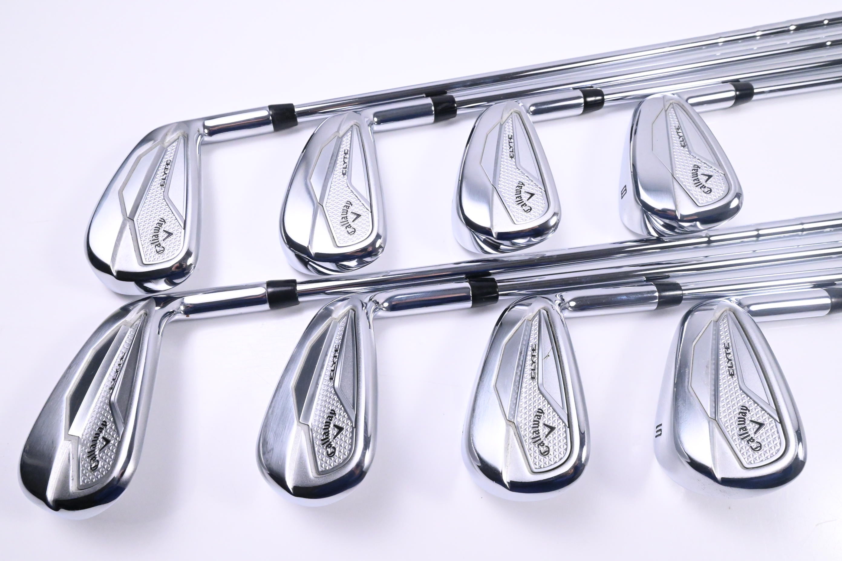Callaway Elyte Irons / 5-PW+AW+SW / Regular Flex True Temper Vector 80 Shafts