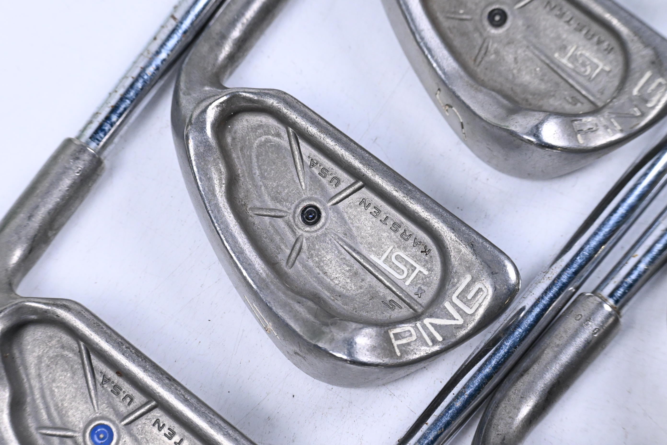 Ping ISI Nickel Irons / 3-PW+SW / Black Dot / Stiff Flex Ping JZ Cushin Shafts
