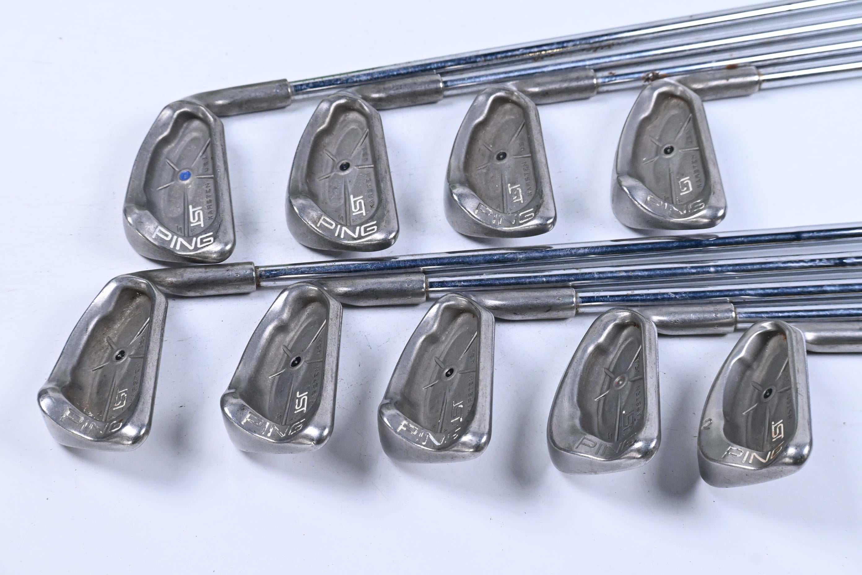 Ping ISI Nickel Irons / 3-PW+SW / Black Dot / Stiff Flex Ping JZ Cushin Shafts
