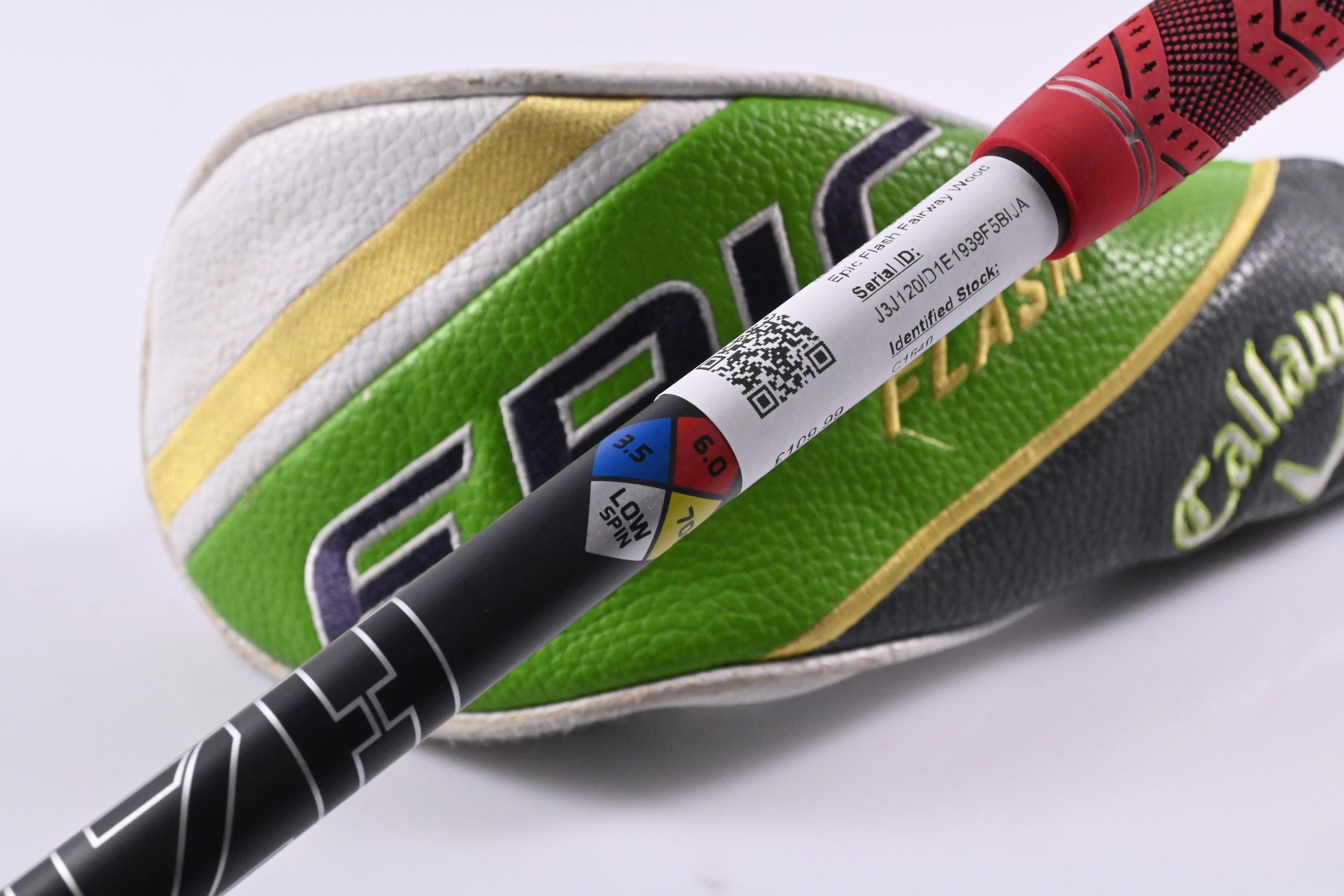 Callaway Epic Flash #3 Wood / 15 Degree / Stiff Flex HZRDUS Smoke Black 70 Shaft