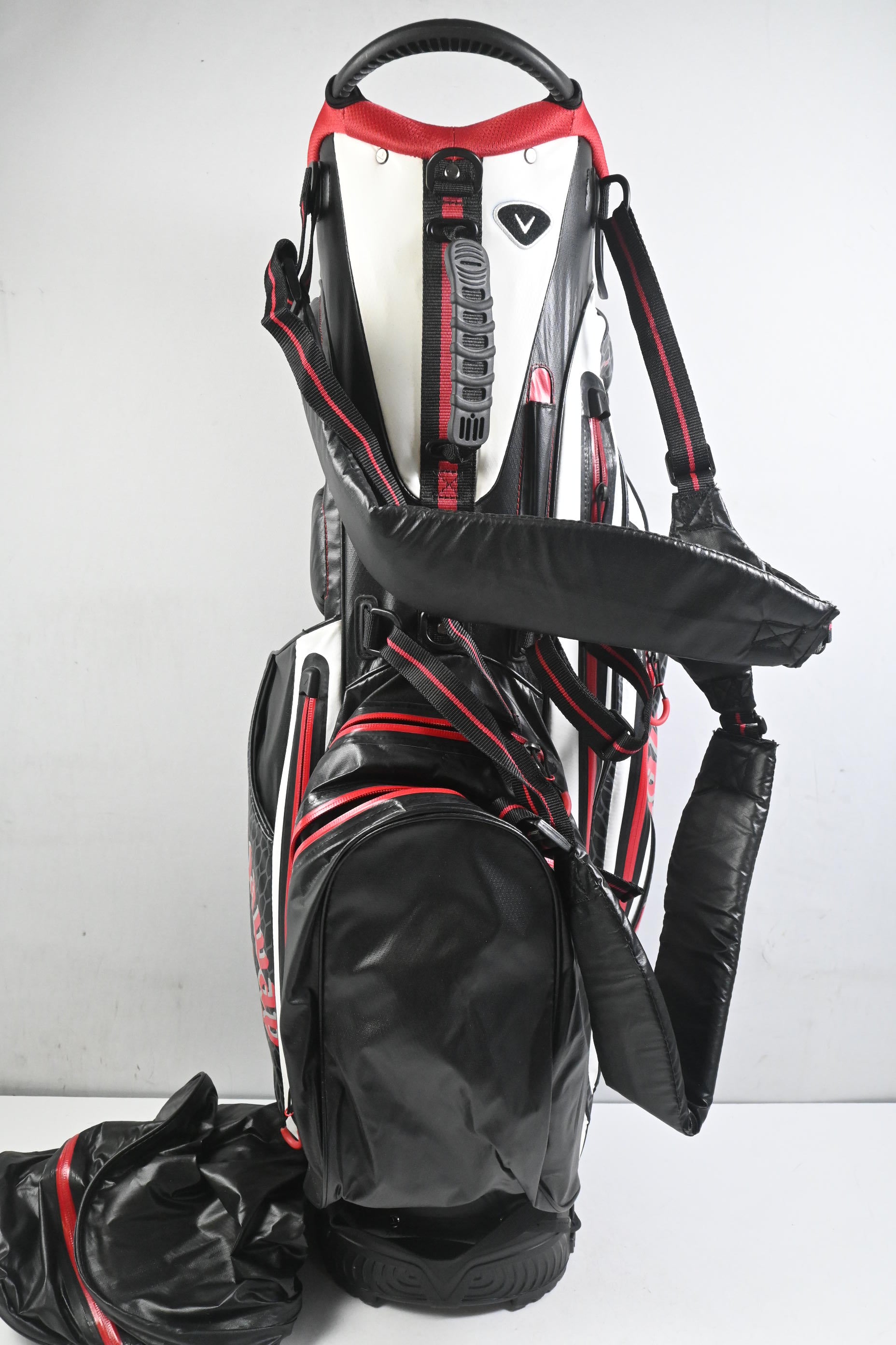 Callaway Aqua Dry Stand Bag / 4-Way Divider / Black, Red & White