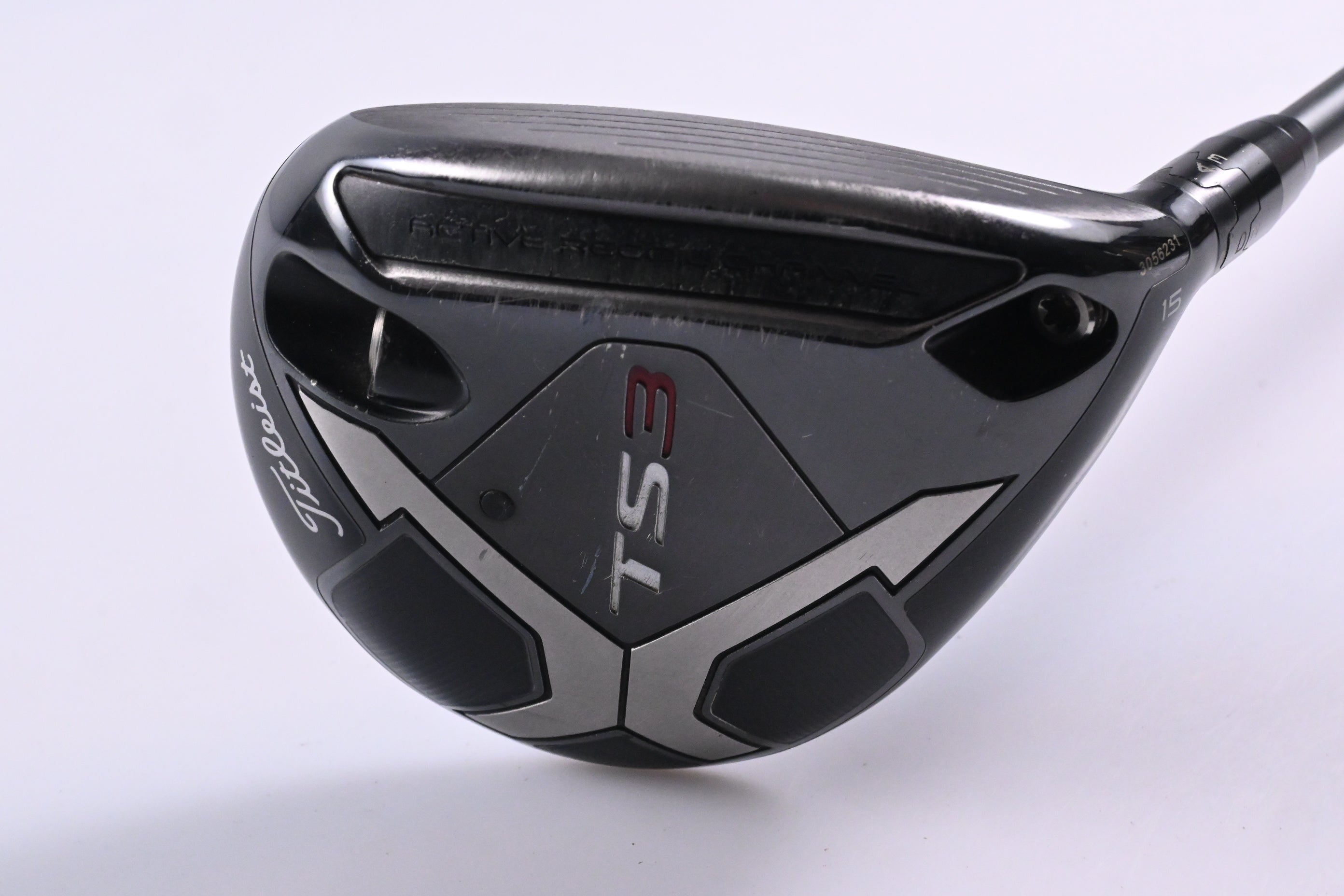 Titleist TS3 #3 Wood / 15 Degree / Stiff Flex HZRDUS Smoke Black 70 Shaft