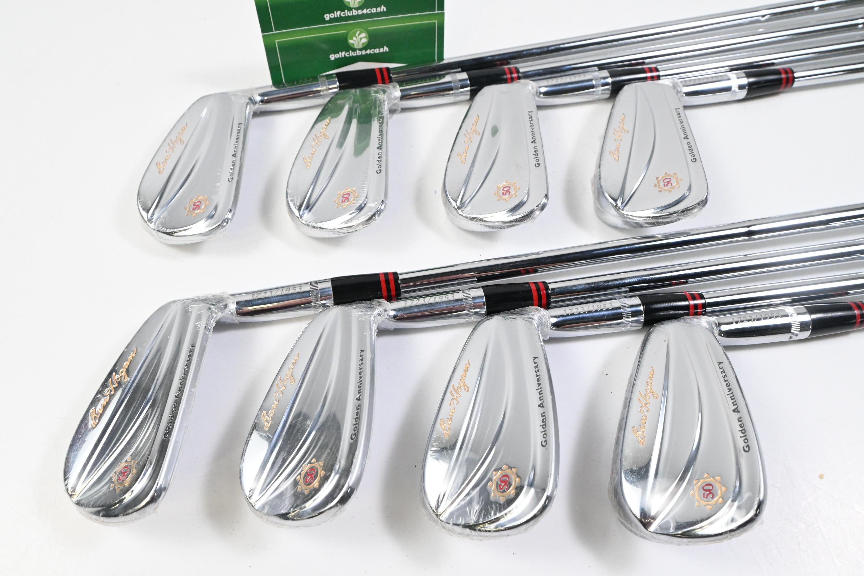 Ben Hogan 50TH Anniversary Irons / 3-PW / Stiff Flex Ben Hogan Apex Shafts