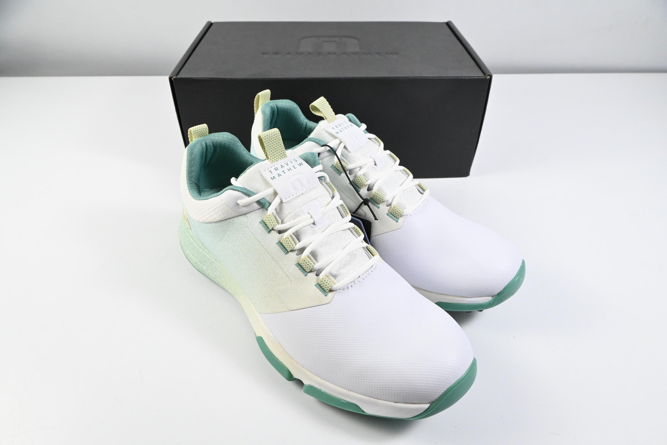 Travis Mathews The Ringer II Golf Shoes / Size UK 10.5 / Green, White