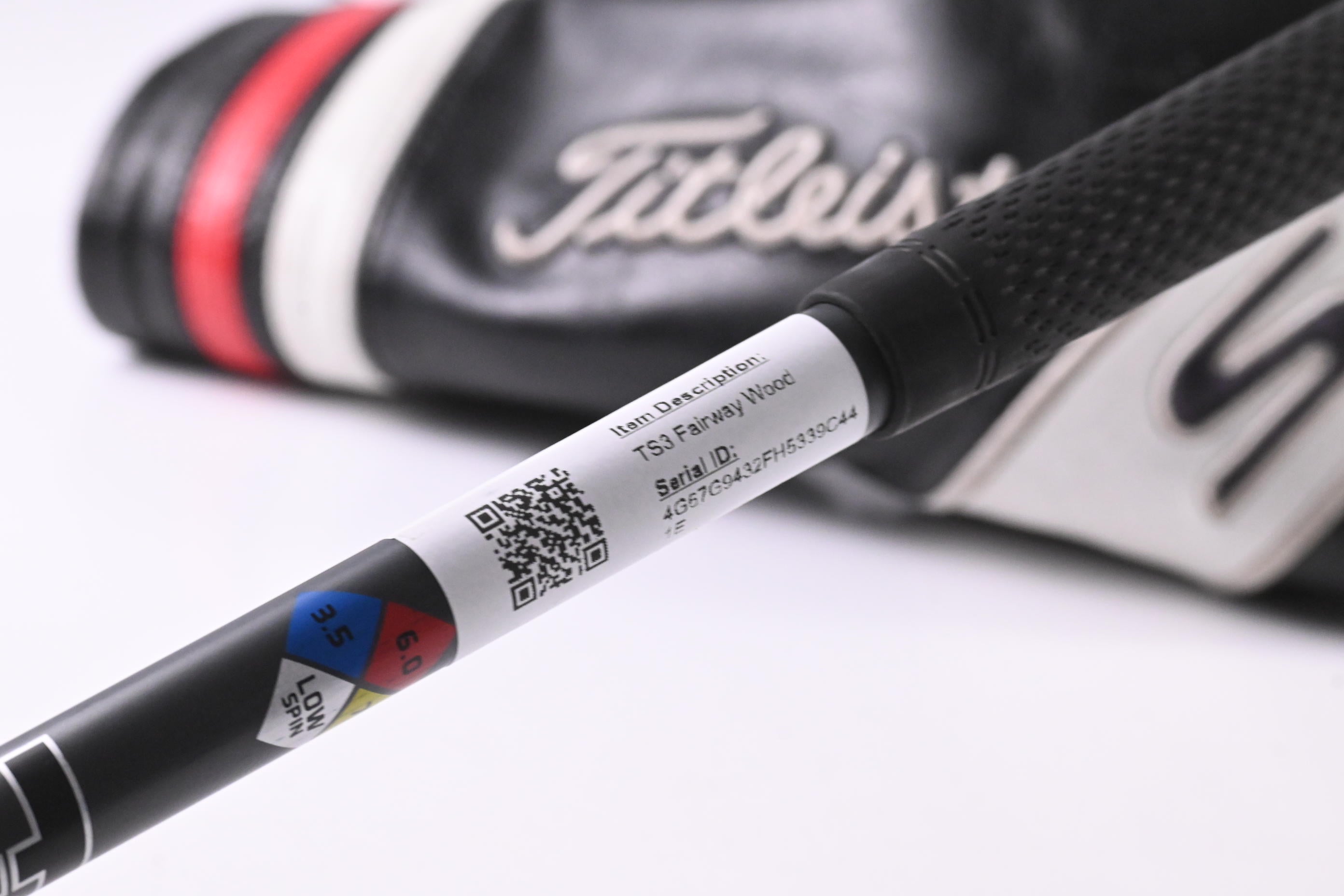 Titleist TS3 #3 Wood / 15 Degree / Stiff Flex HZRDUS Smoke Black 70 Shaft