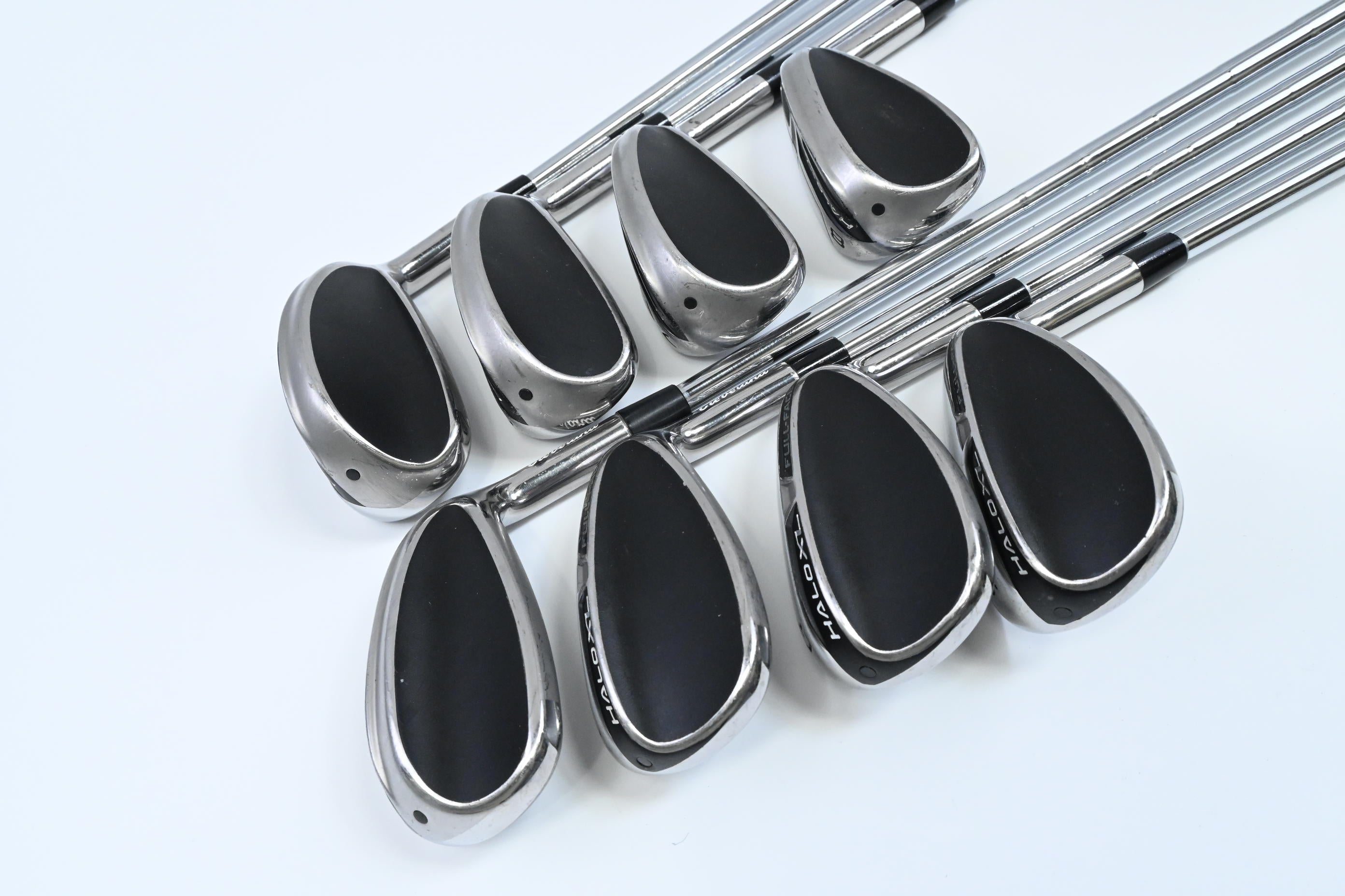 Cleveland Halo XL Full Face Irons / 5-PW+GW+SW / Regular Flex KBS Tour Shafts