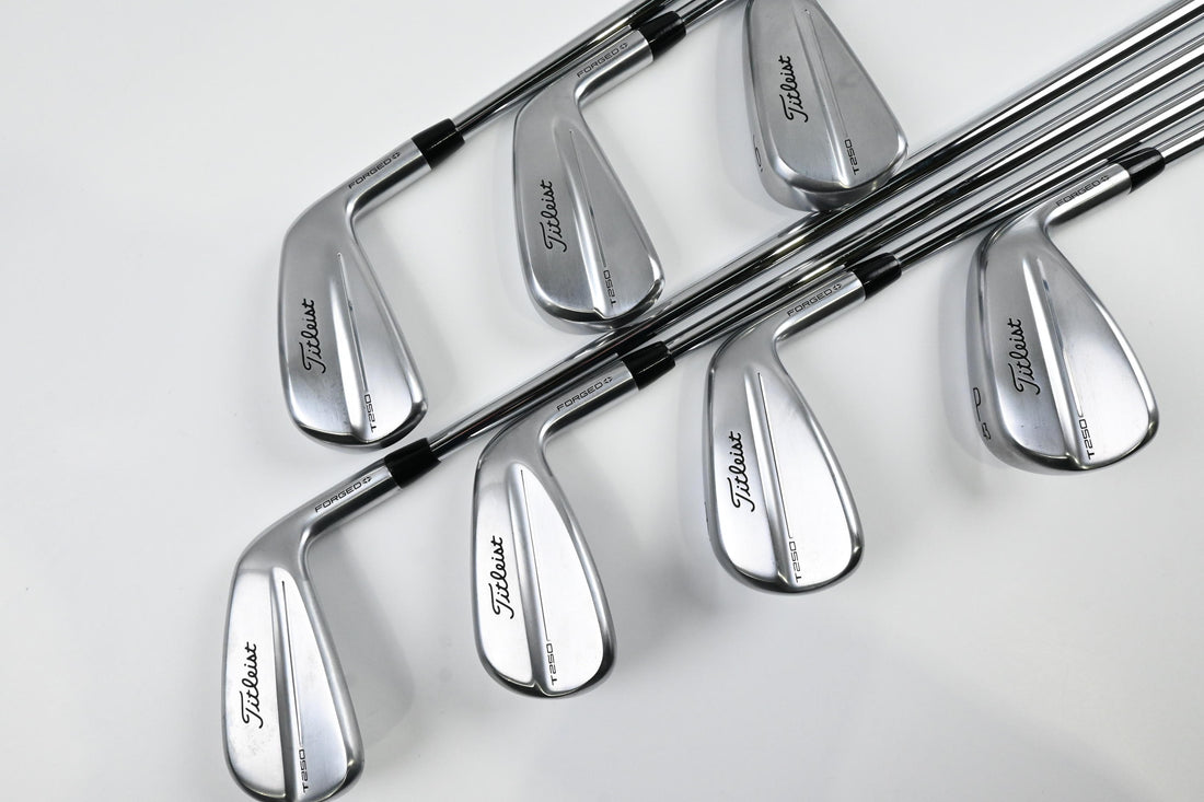 Titleist T250 2025 Irons / 5-PW / Stiff Flex Project X Rifle Precision 6.0 Shaft