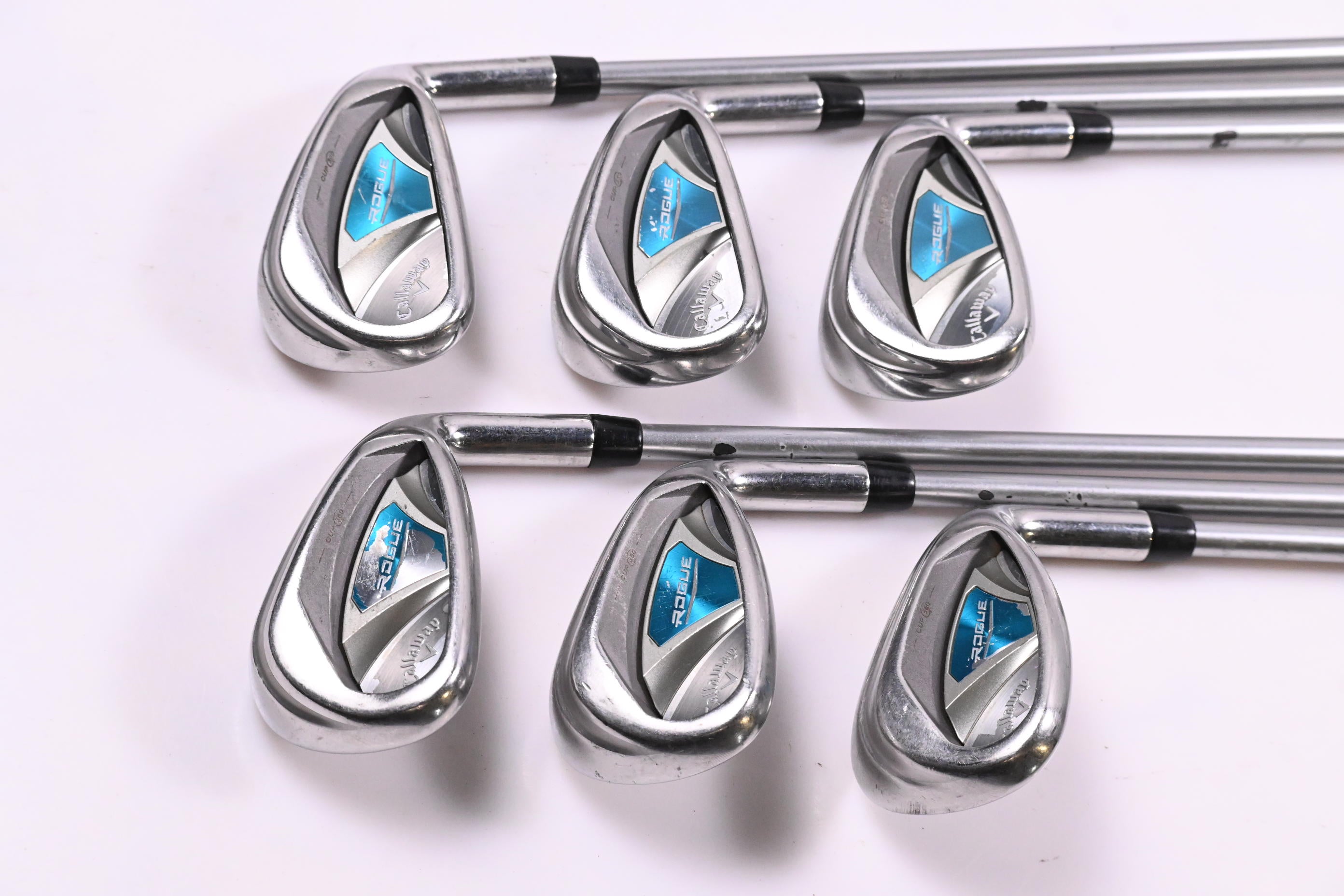 Ladies Callaway Rogue Irons / 6-PW+SW / Ladies Flex Aldila Quaranta 40 Shafts