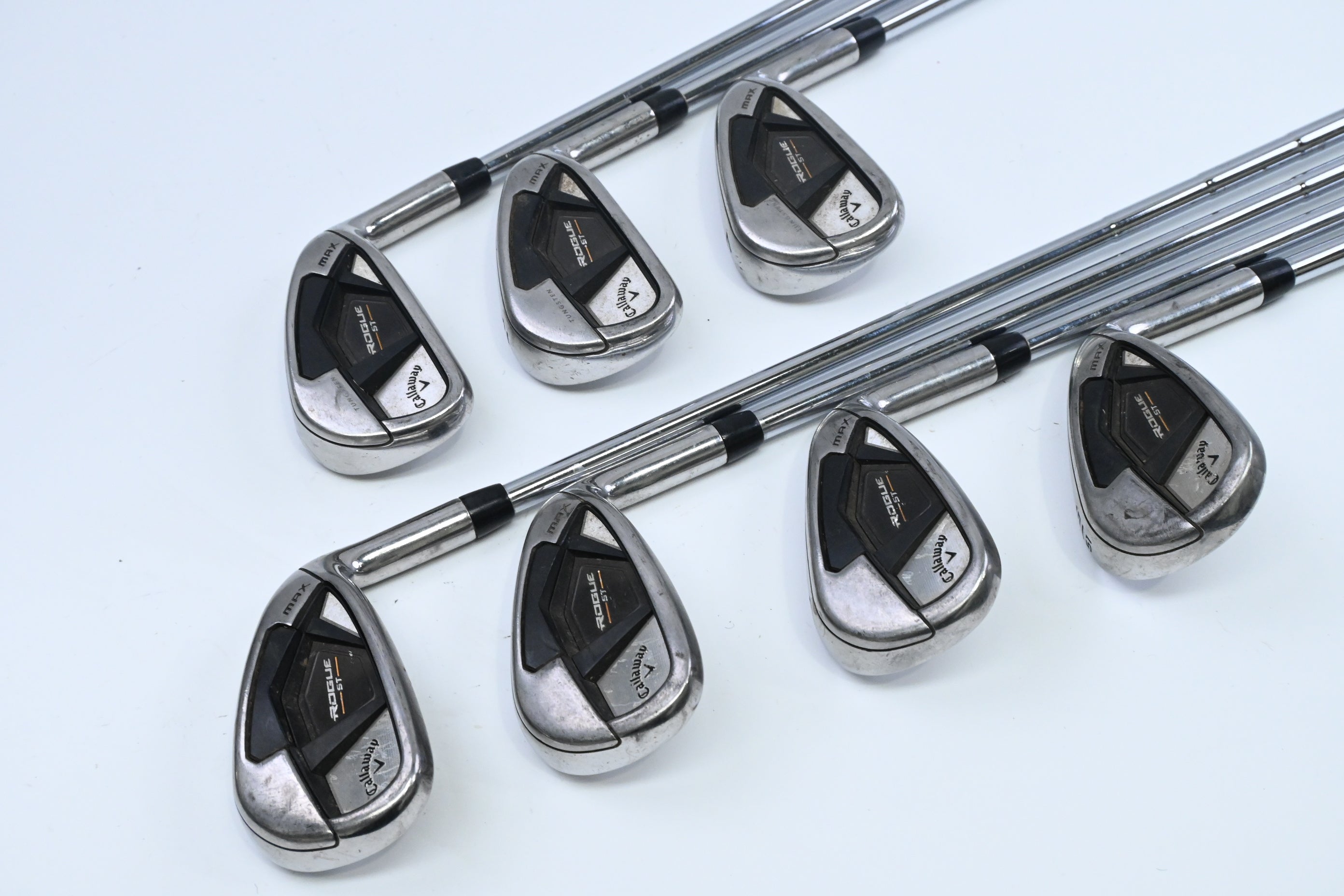 Callaway Rogue ST Max Irons / 5-PW+GW / Stiff Flex Elevate MPH 85 Shaft