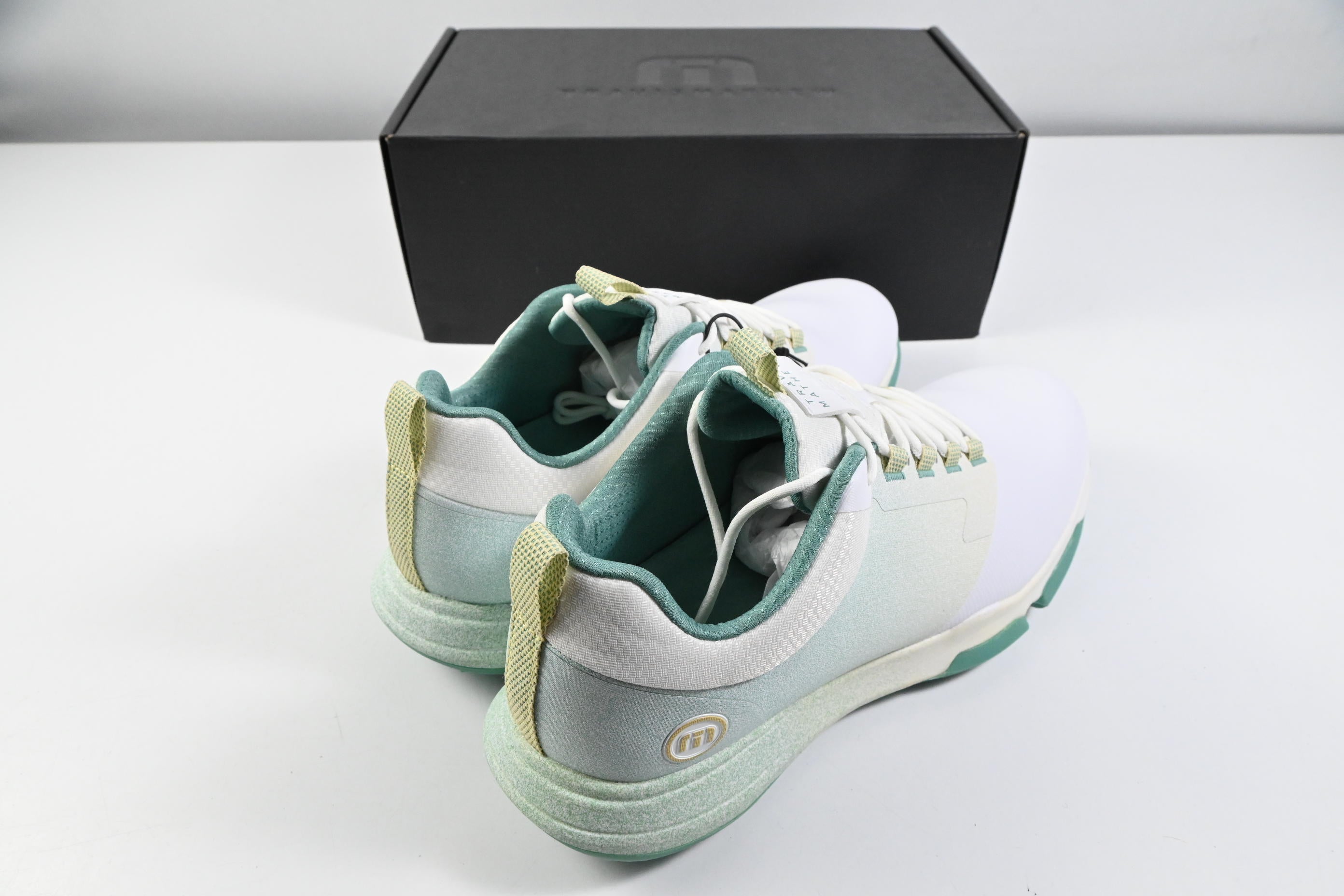 Travis Mathews The Ringer II Golf Shoes / Size UK 10.5 / Green, White