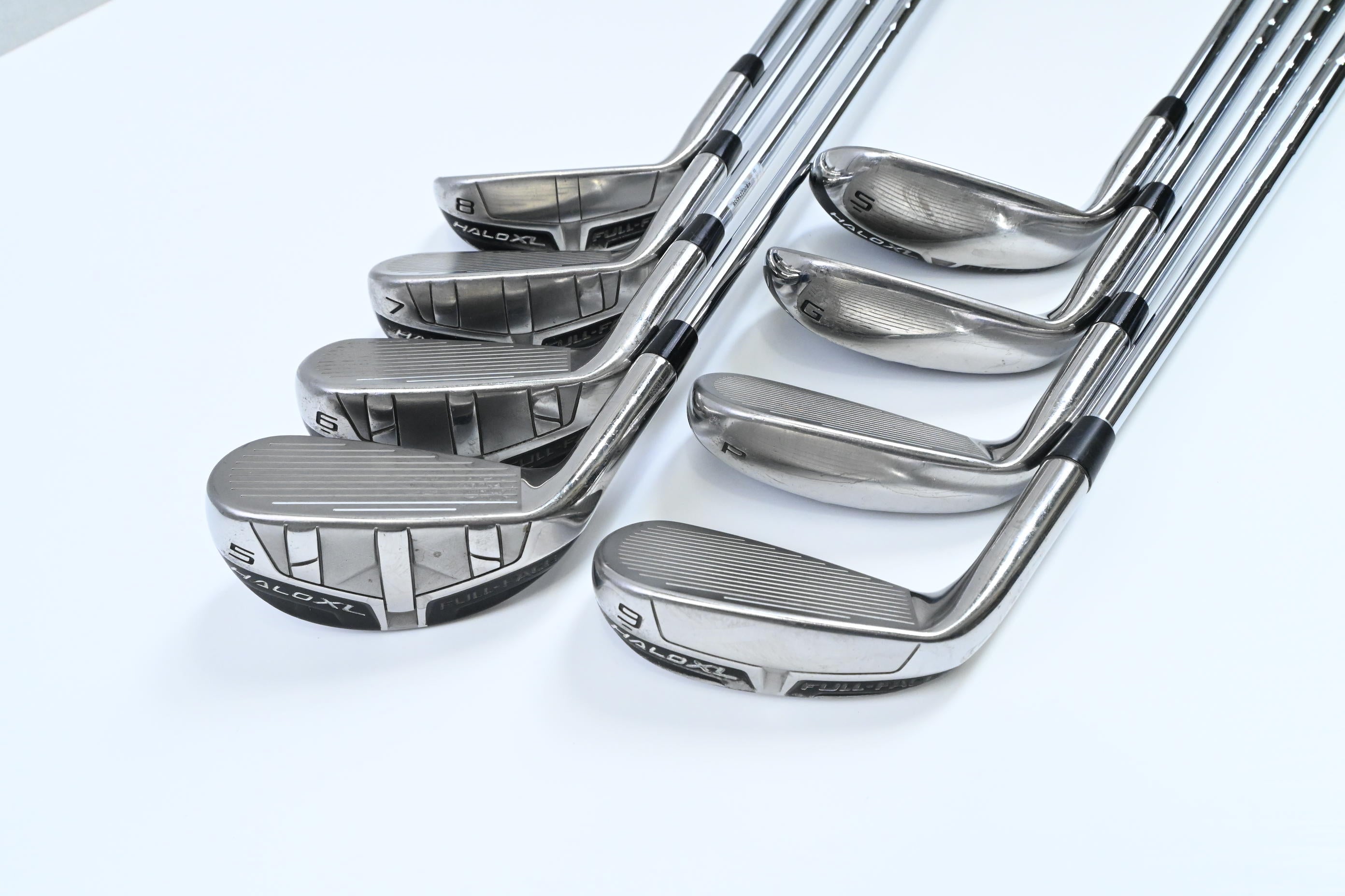 Cleveland Halo XL Full Face Irons / 5-PW+GW+SW / Regular Flex KBS Tour Shafts