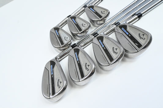 Callaway Paradym Ai Smoke Irons / 4-PW / Stiff Flex Dynamic Gold 115 S300 Shafts