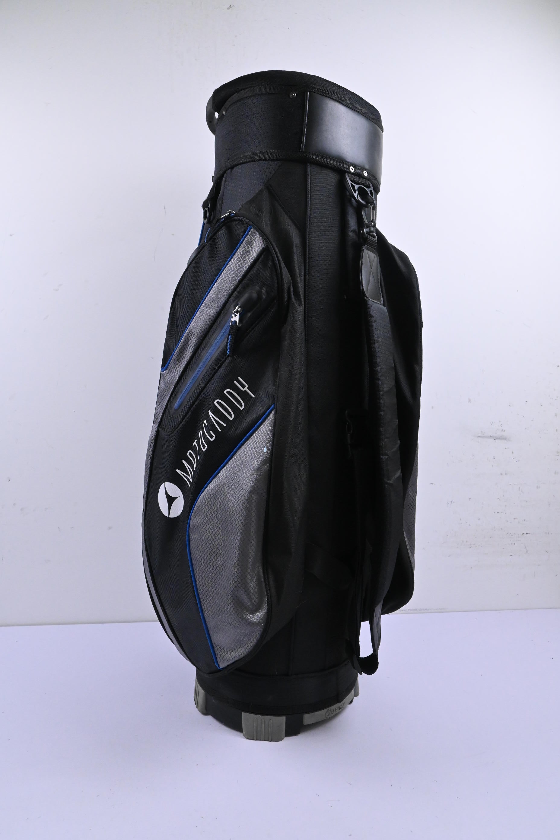 Motocaddy Club Series Cart Bag / 14-Way Divider / Black, Grey & Blue