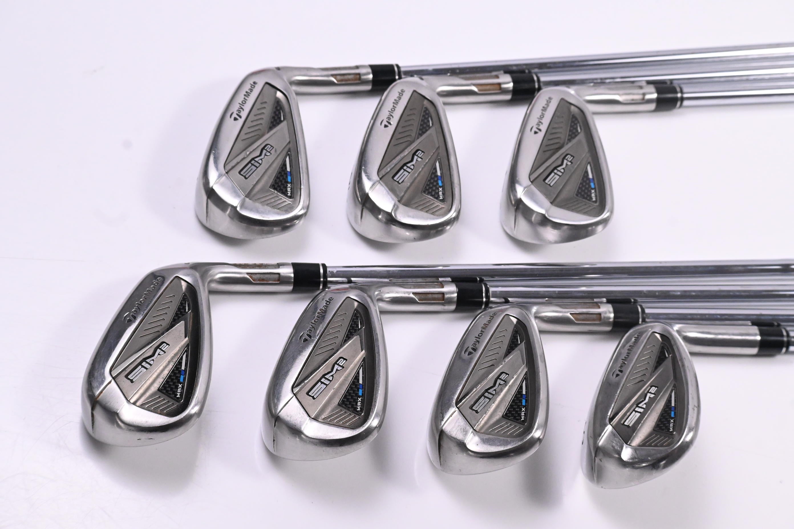 Taylormade SIM2 Max Irons / 5-PW+SW / Regular Flex KBS MAX MT 85 Shafts