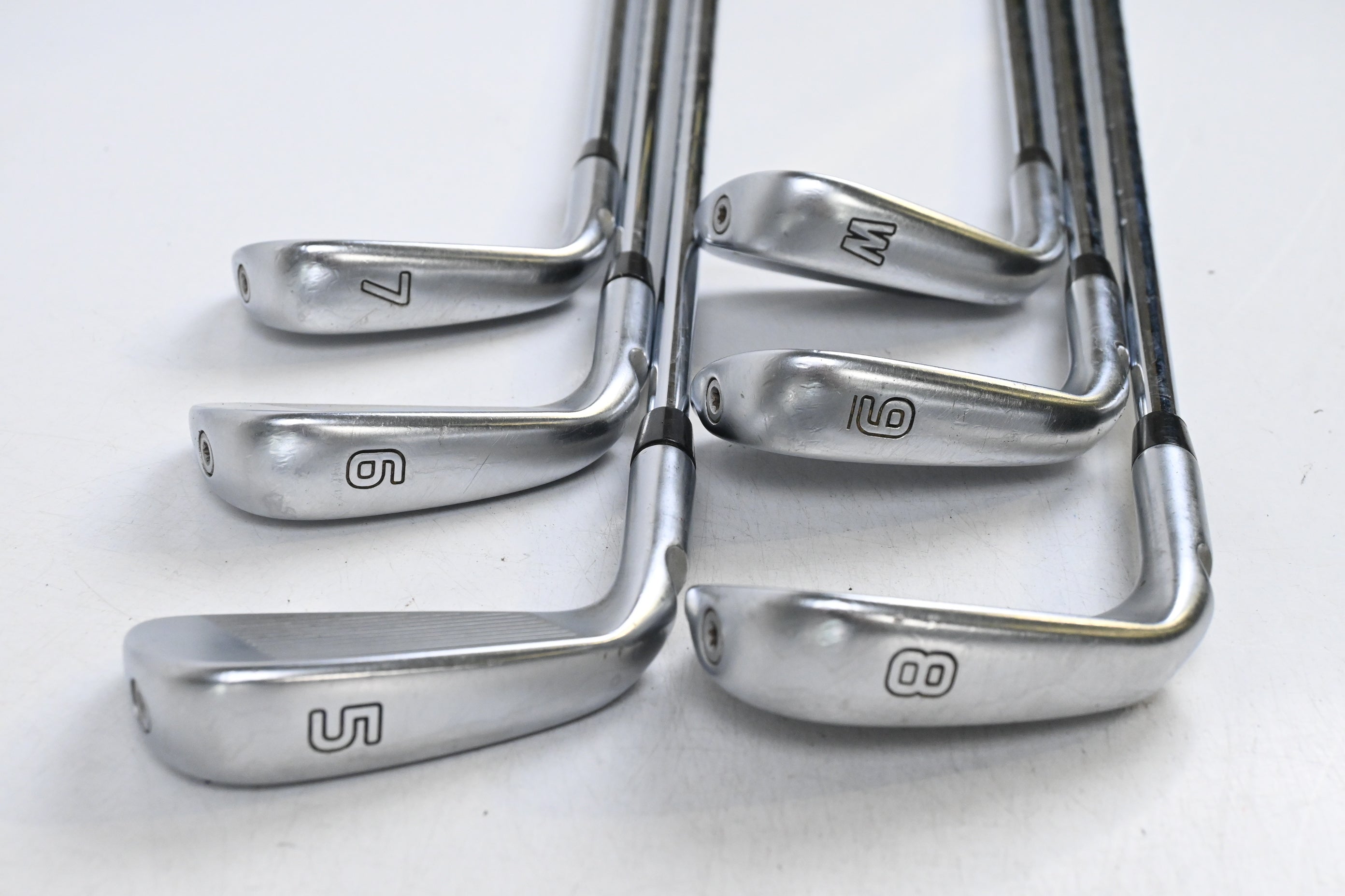Ping i500 Irons / 5-PW / White Dot / Stiff Flex KBS Tour 120 Shafts