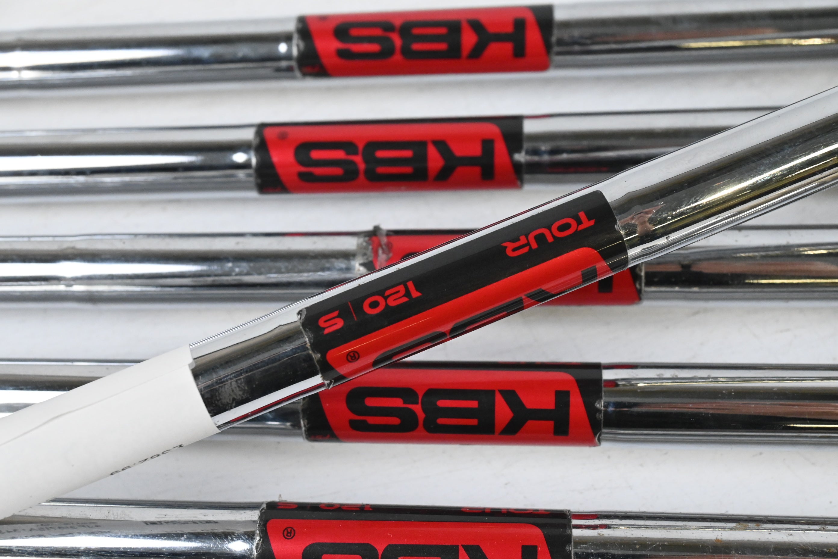 Ping i500 Irons / 5-PW / White Dot / Stiff Flex KBS Tour 120 Shafts