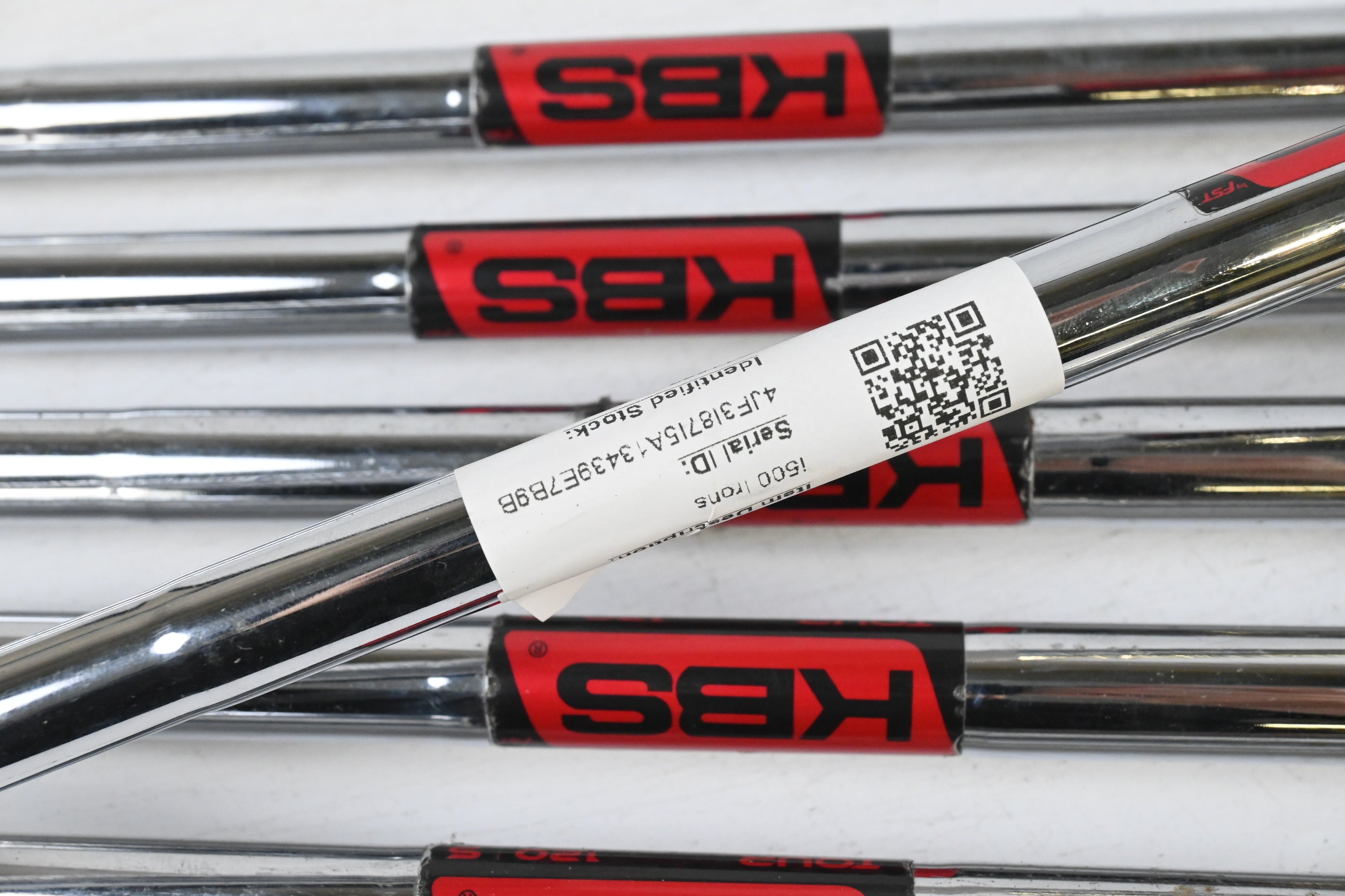 Ping i500 Irons / 5-PW / White Dot / Stiff Flex KBS Tour 120 Shafts