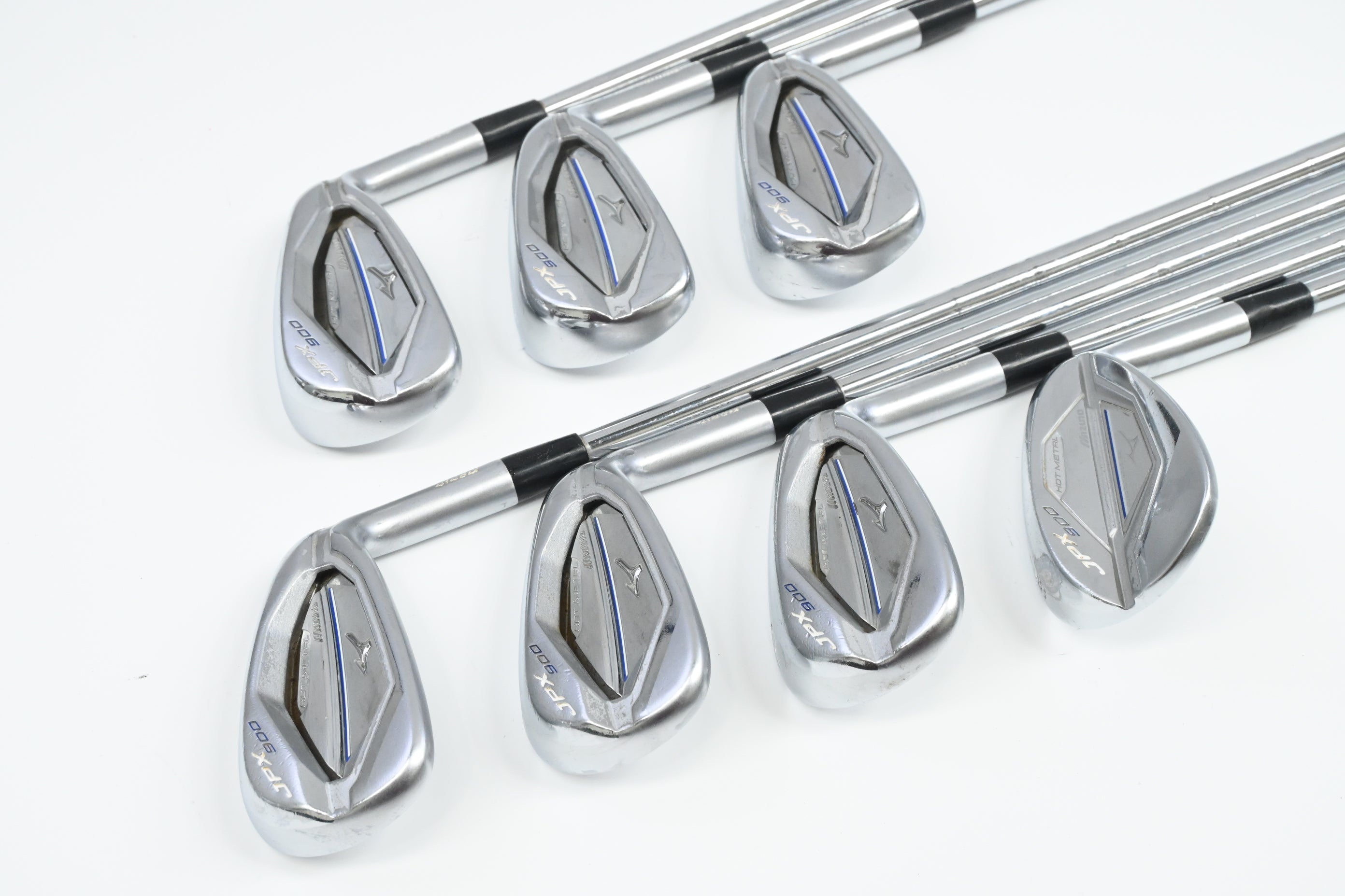 Mizuno JPX 900 Hot Metal Irons / 5-PW+SW / Stiff Flex KBS Tour 90 Shafts