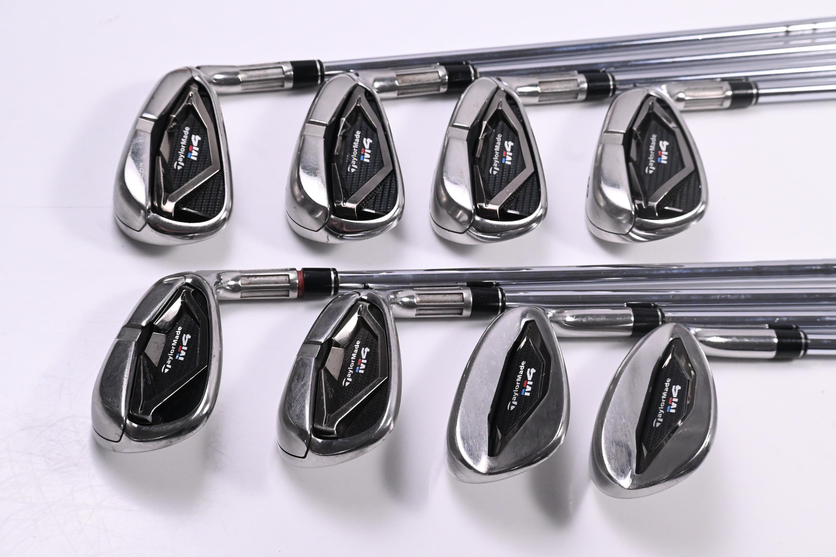 Taylormade M4 Irons / 5-PW+GW+SW / Regular Flex KBS MAX 85 Shafts