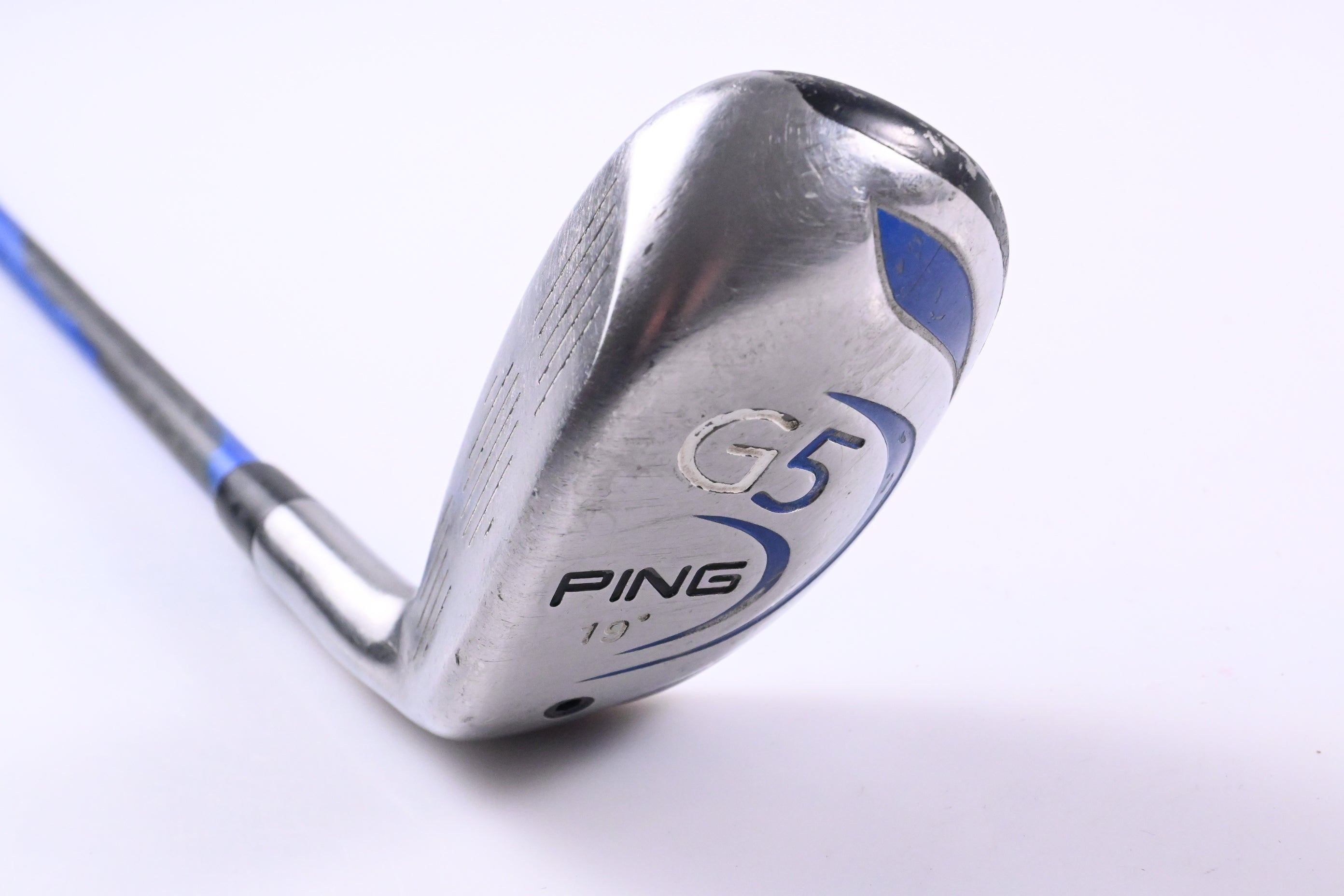Left Hand Ping G5 #3 Hybrid / 19 Degree / Regular Flex ProLaunch Blue Shaft
