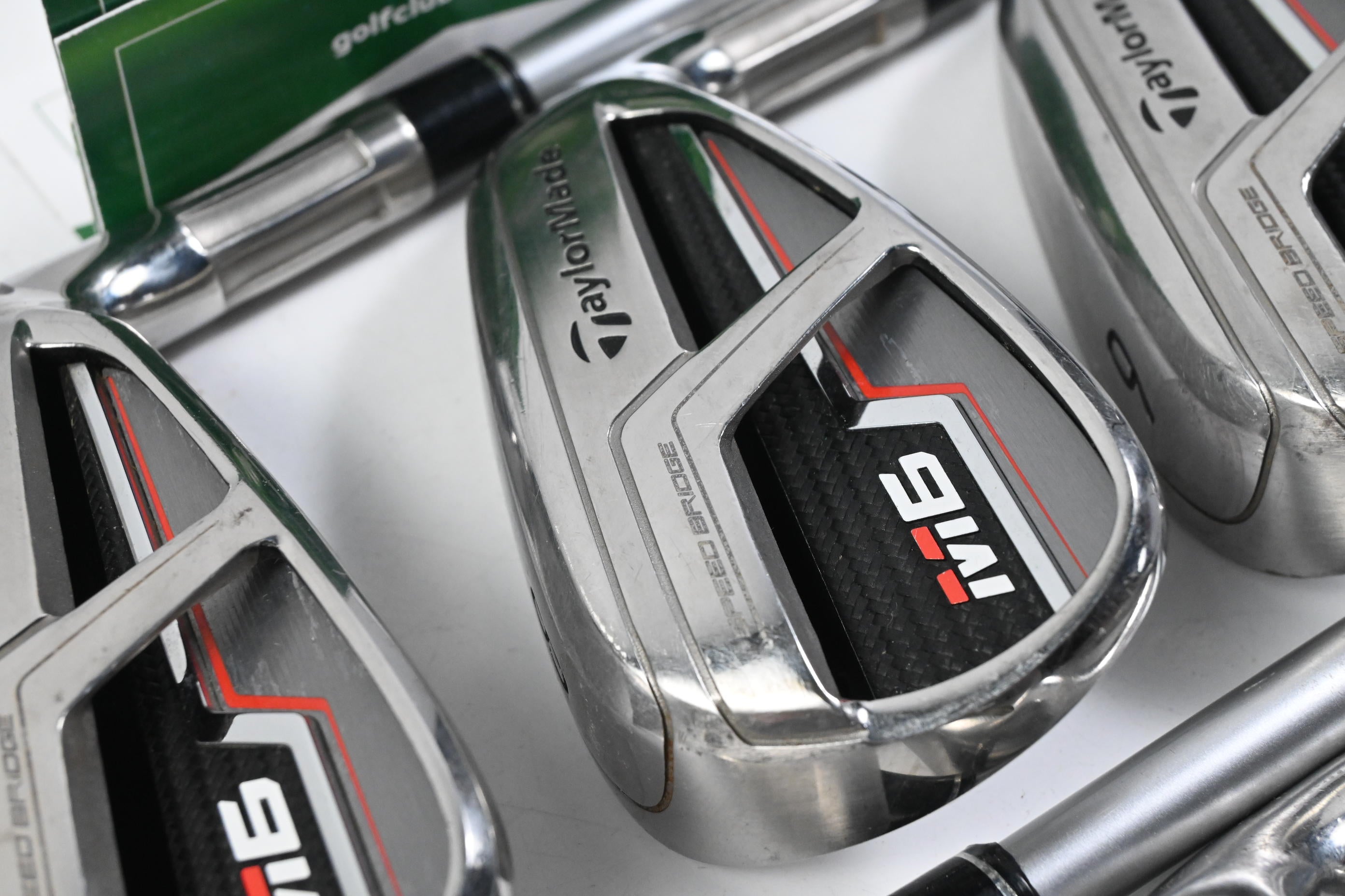 Taylormade M6 Irons / 7-PW+GW+SW / Stiff Flex Tensei CK Red 80 Shaft