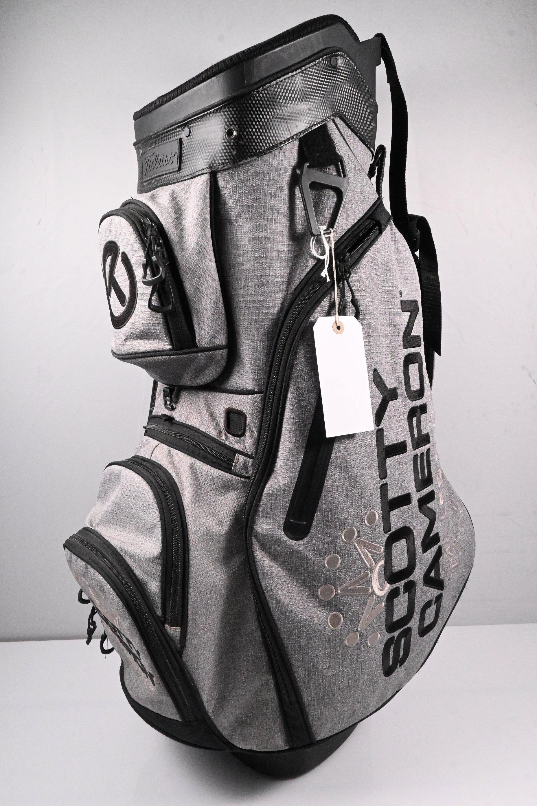 Scotty Cameron Circle T Heather Grey Tour Bag / 4-Way Divider / Grey, Black