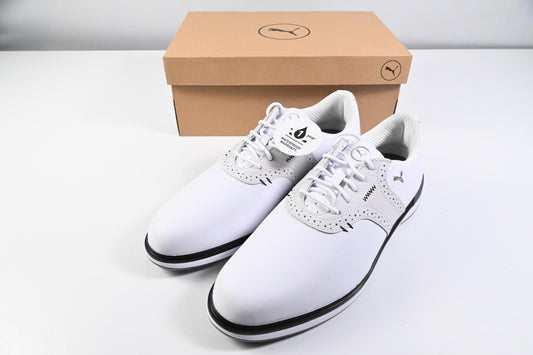 Puma Avant Golf Shoes / Size UK 8.5 / White, Black