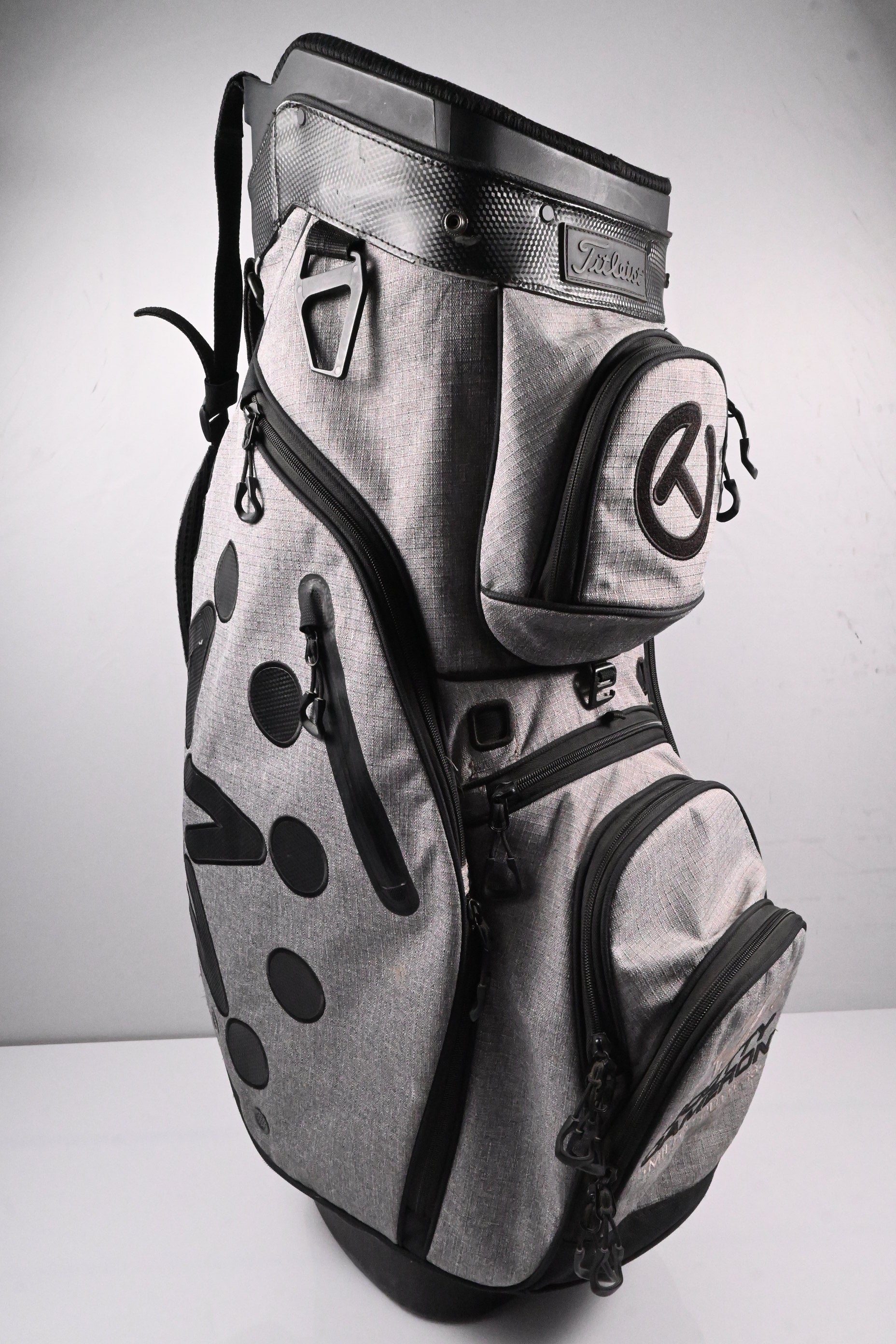 Scotty Cameron Circle T Heather Grey Tour Bag / 4-Way Divider / Grey, Black