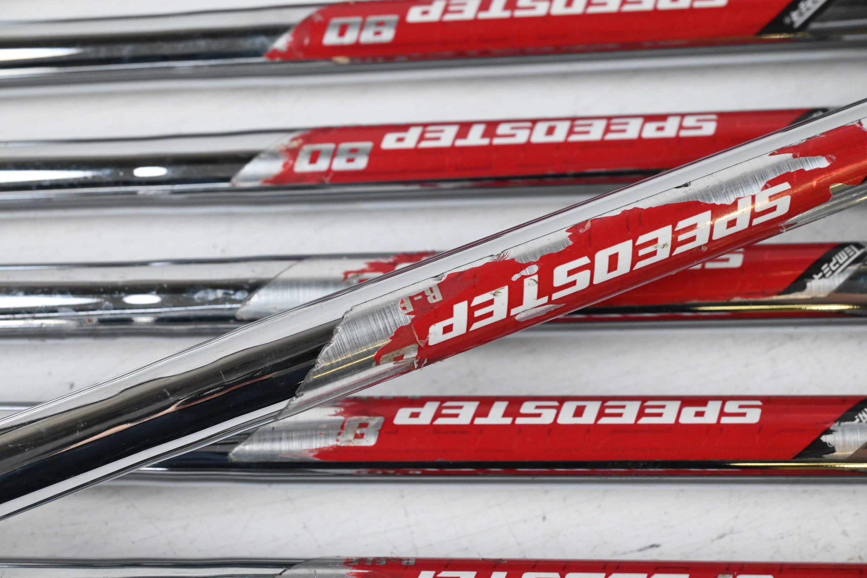 Left Hand Callaway XR Irons / 4-PW / Regular Flex Speedstep 80 Shafts
