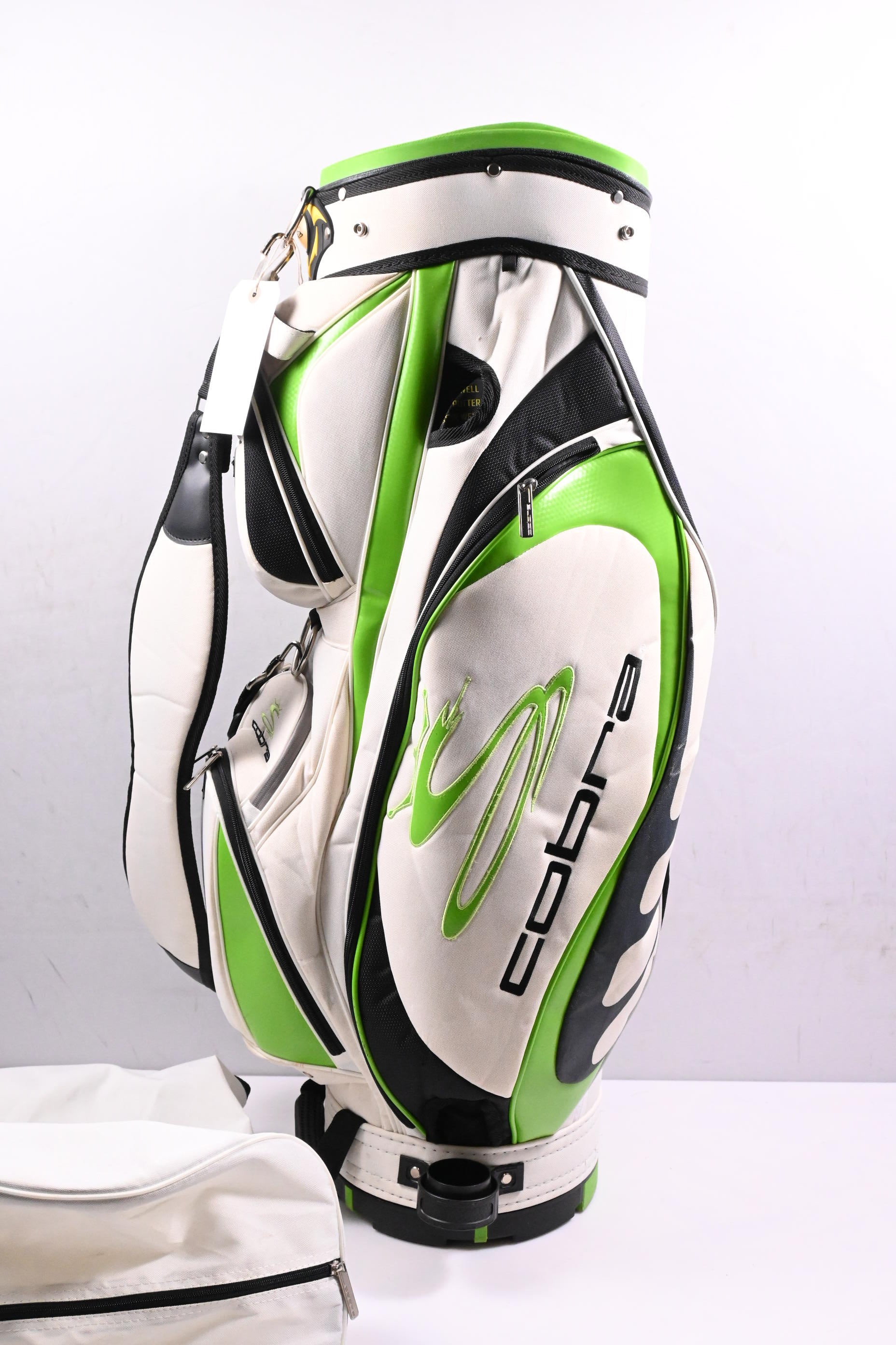 Cobra Cart Bag / 14-Way Divider / White, Green