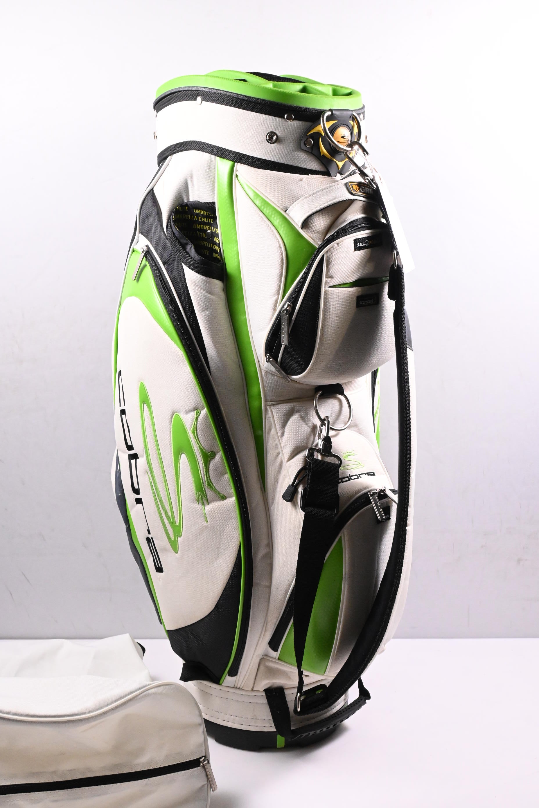 Cobra Cart Bag / 14-Way Divider / White, Green