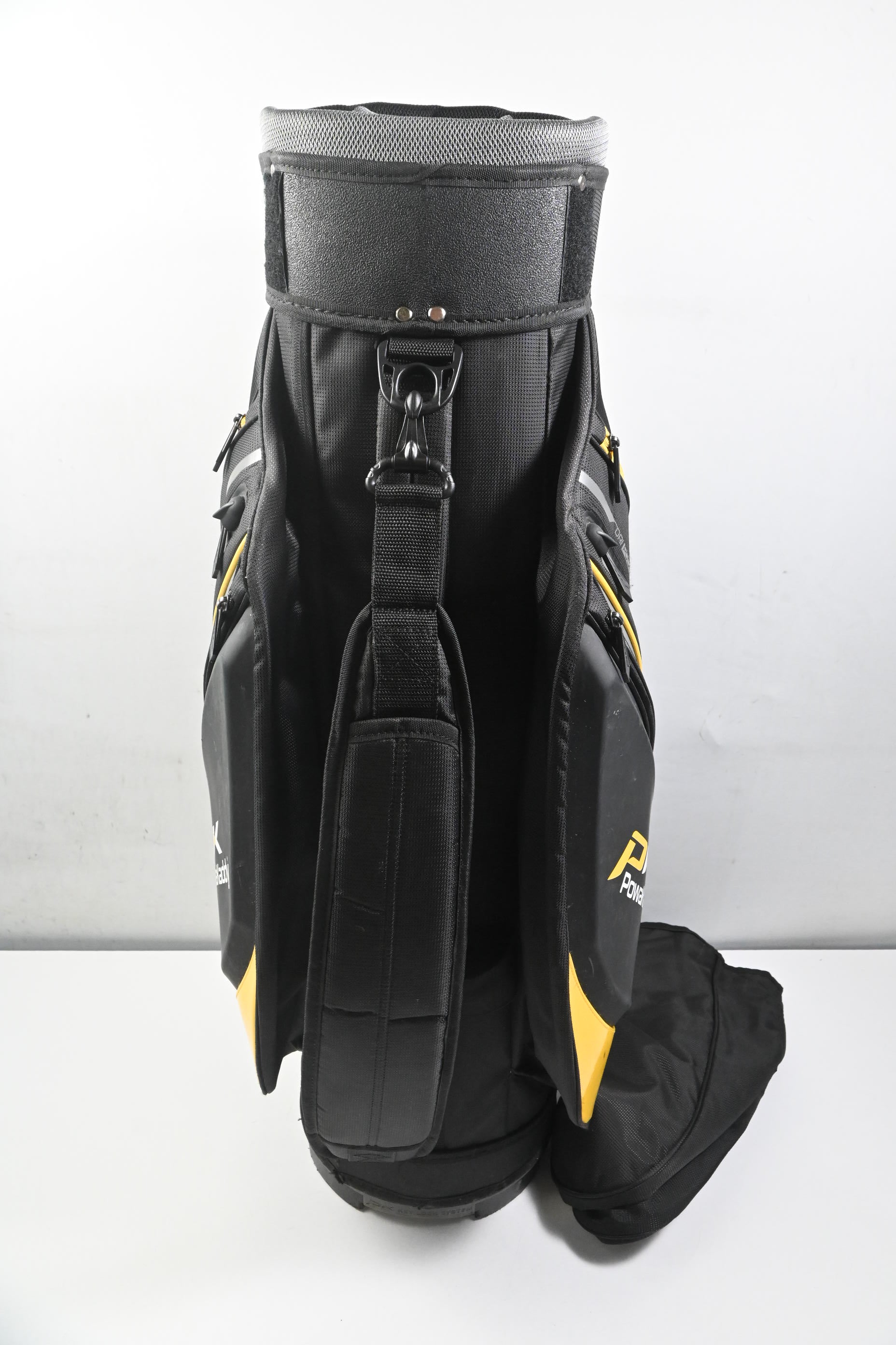 Powakaddy Premium Edition Cart Bag / 14-Way Divider / Black, Grey & Yellow