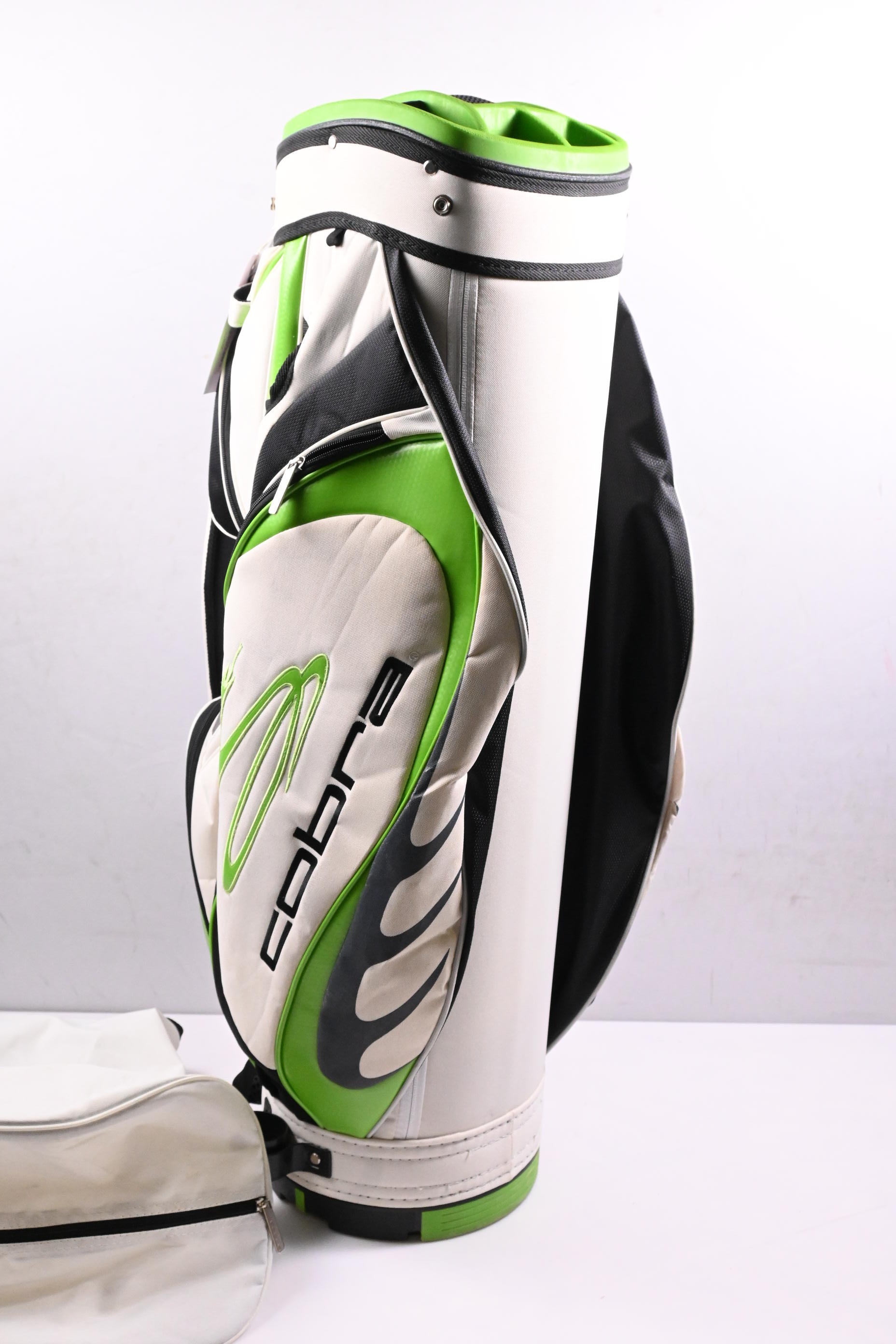 Cobra Cart Bag / 14-Way Divider / White, Green
