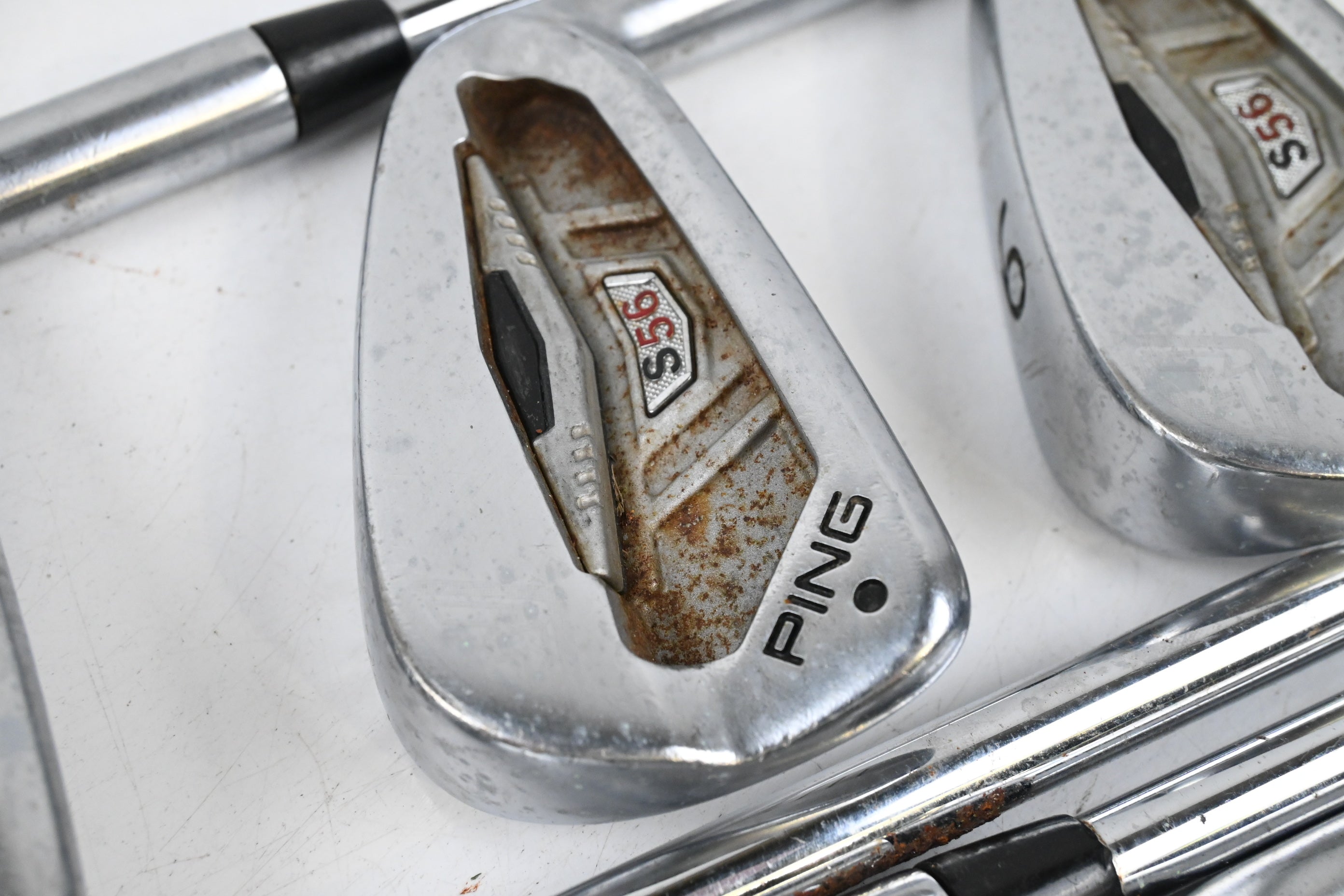Ping S56 Irons / 4-PW / Black Dot / Stiff Flex Steel Shafts
