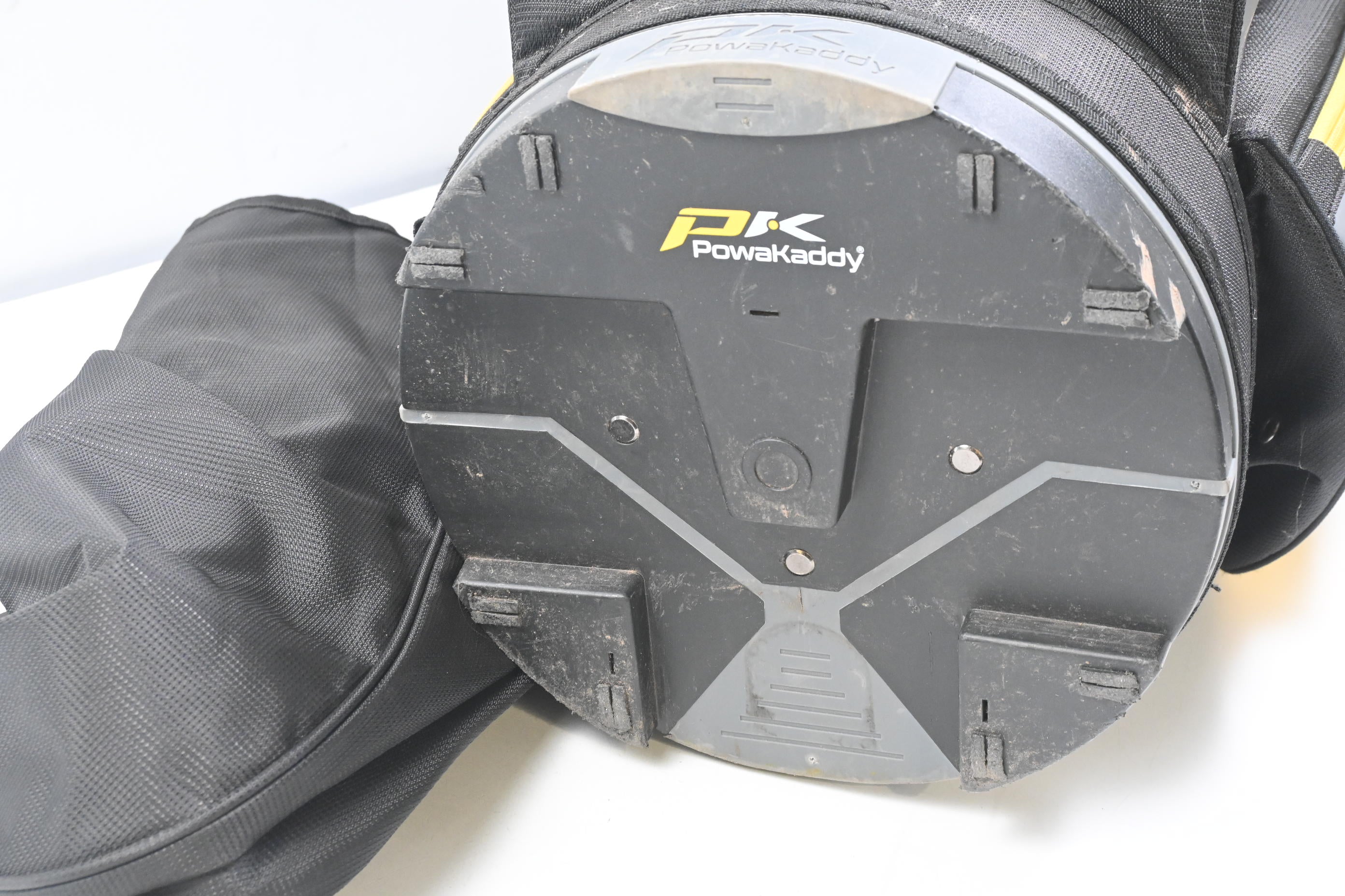 Powakaddy Premium Edition Cart Bag / 14-Way Divider / Black, Grey & Yellow