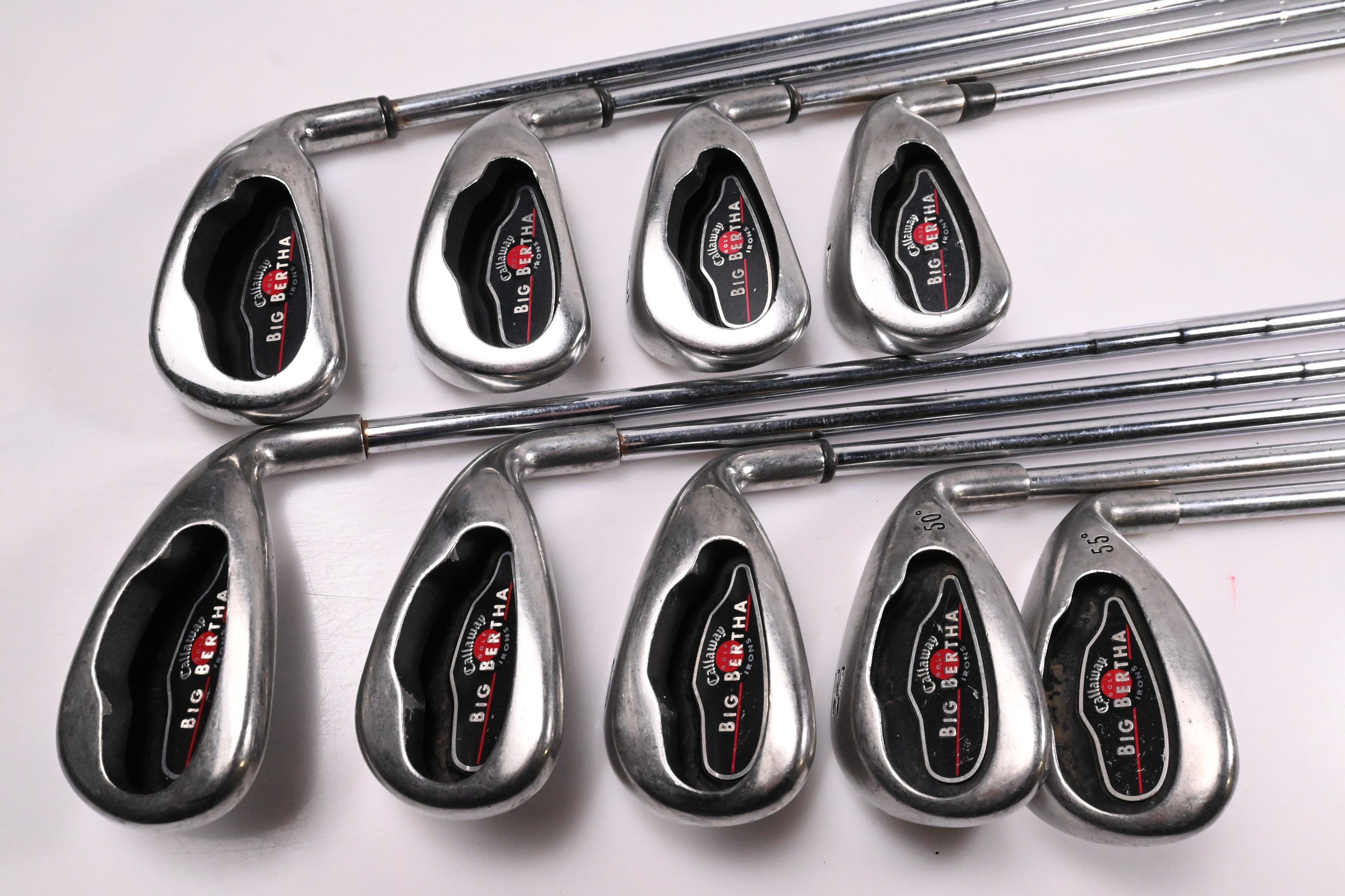 Callaway Big Bertha 2004 Irons / 4-PW+GW+SW / Uniflex Callaway Big Bertha Shafts