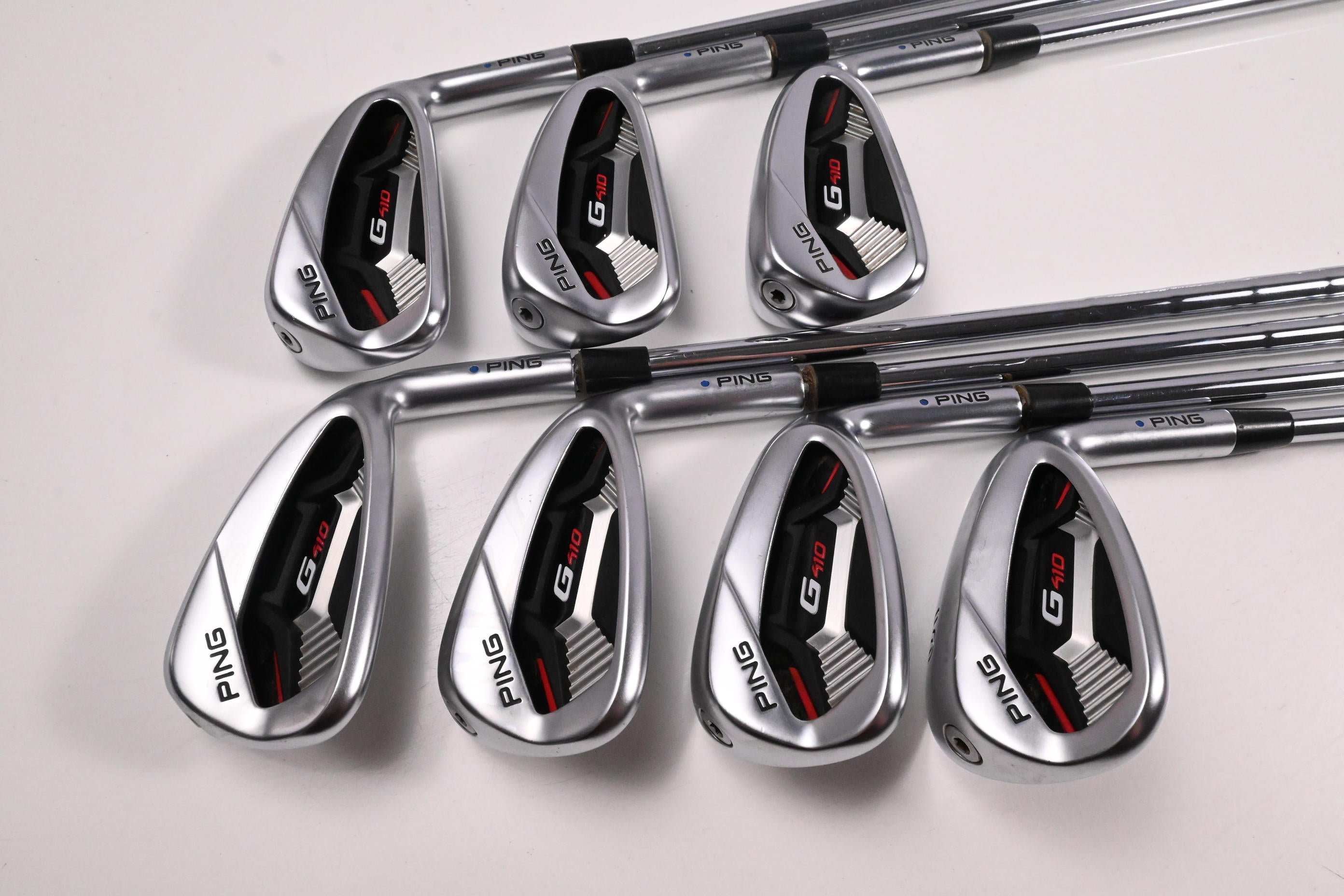 Ping G410 Irons / 5-PW+SW / Blue Dot / X-Flex N.S.Pro Modus3 Tour 105 Shafts