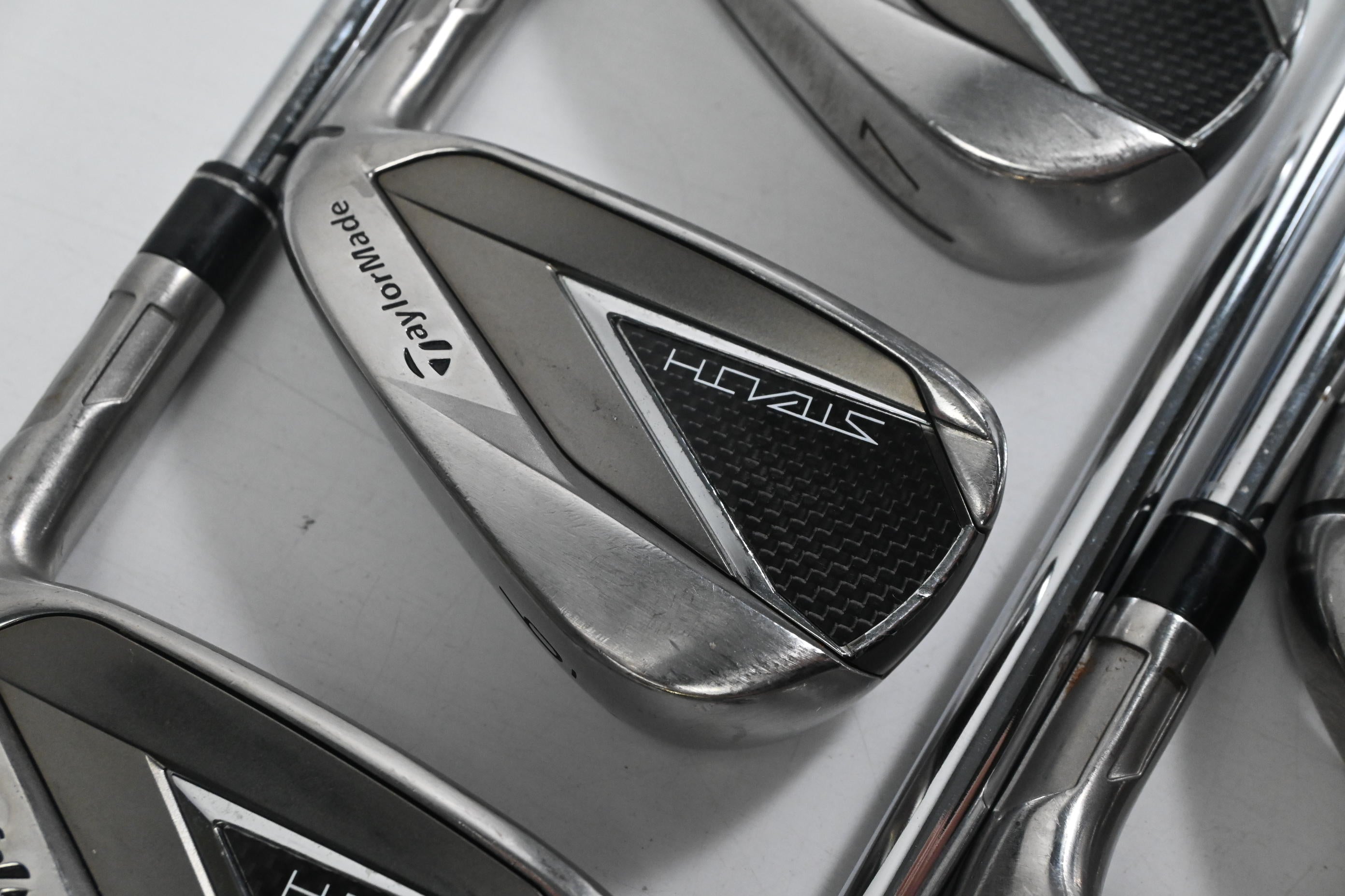 Taylormade Stealth Irons / 5-PW+GW / Stiff Flex KBS MAX MT 85 Shafts