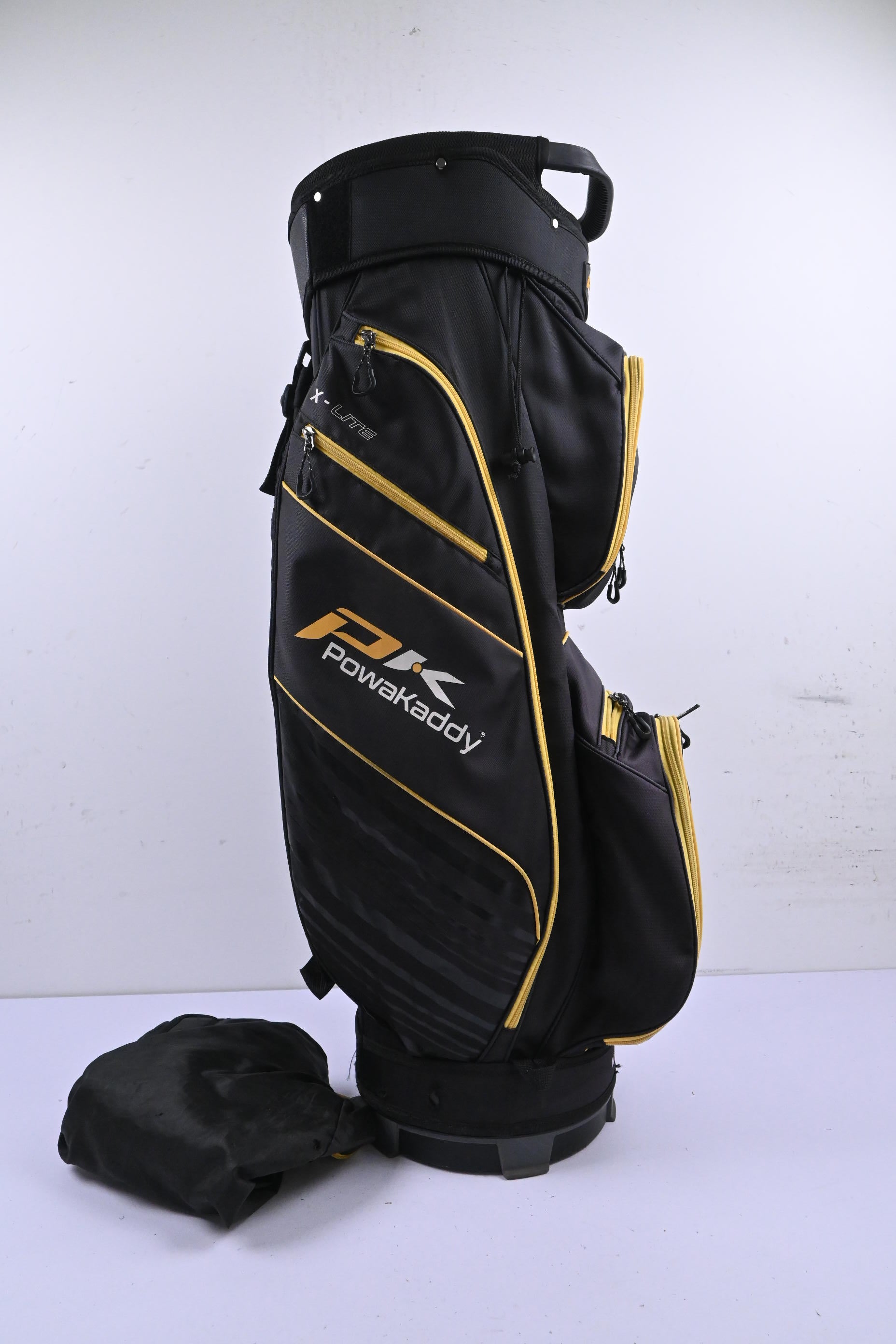 Powakaddy X-Lite Cart Bag / 14-Way Divider / Black & Yellow