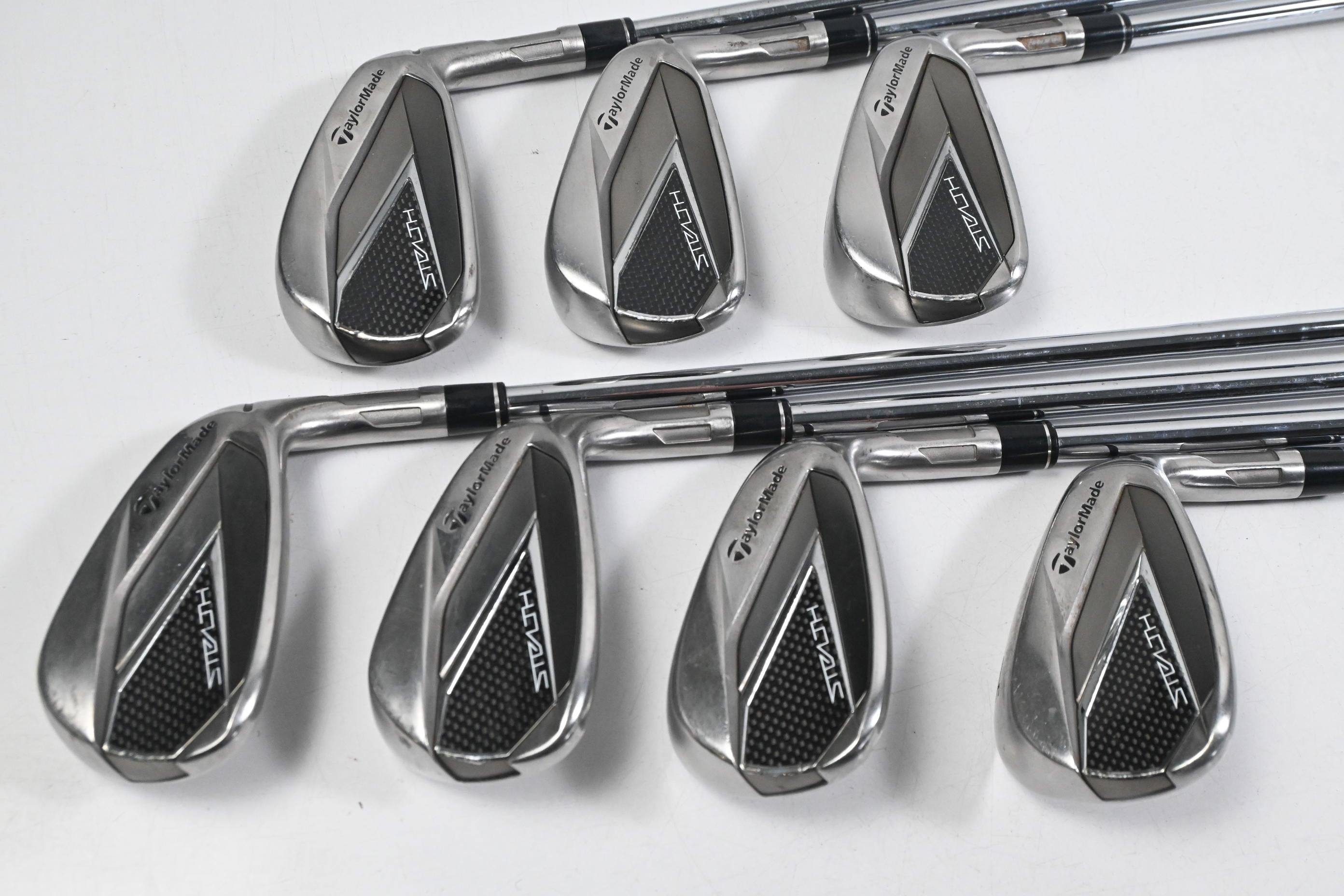 Taylormade Stealth Irons / 5-PW+GW / Stiff Flex KBS MAX MT 85 Shafts