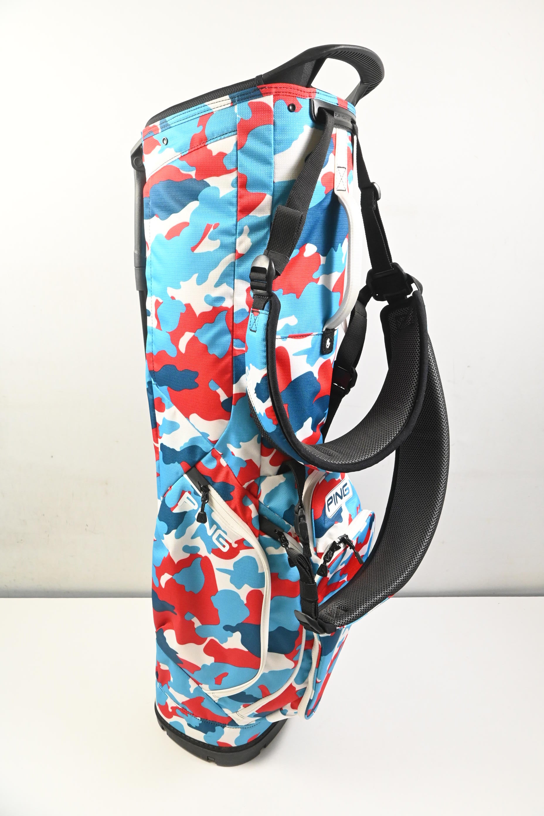 Ping Hoofer Lite Stand Bag / 4-Way Divider / Red, White & Blue