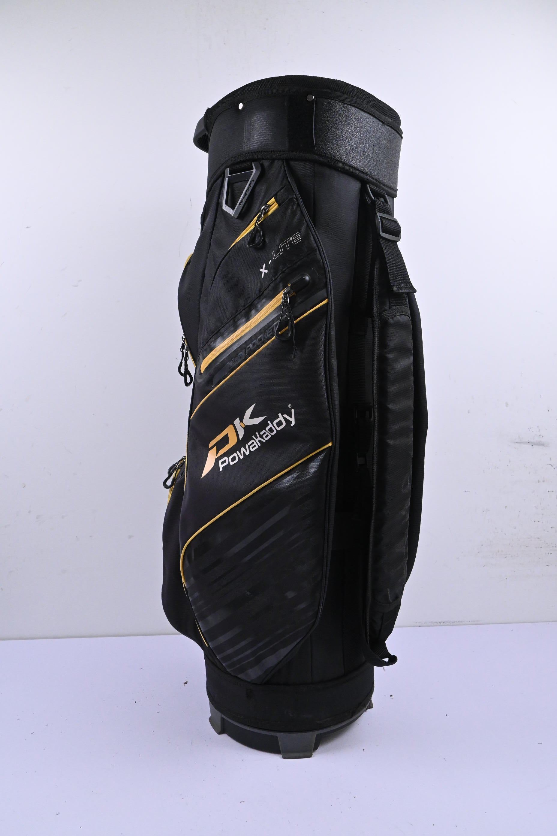 Powakaddy X-Lite Cart Bag / 14-Way Divider / Black & Yellow