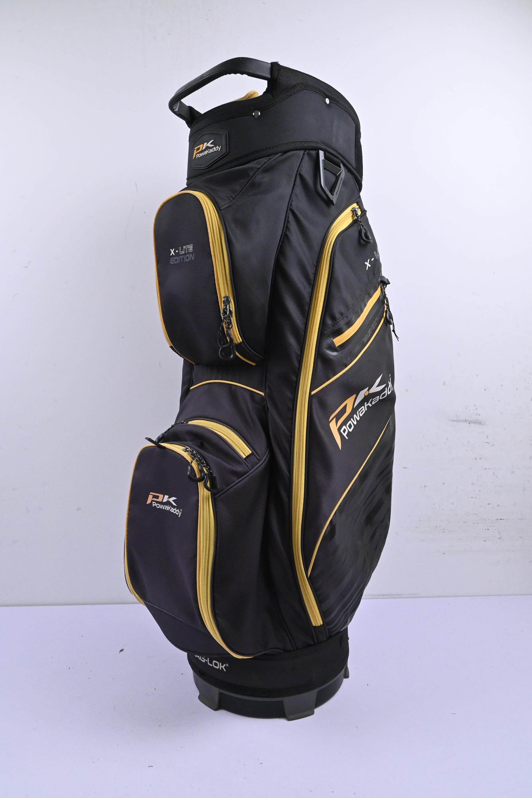 Powakaddy X-Lite Cart Bag / 14-Way Divider / Black & Yellow