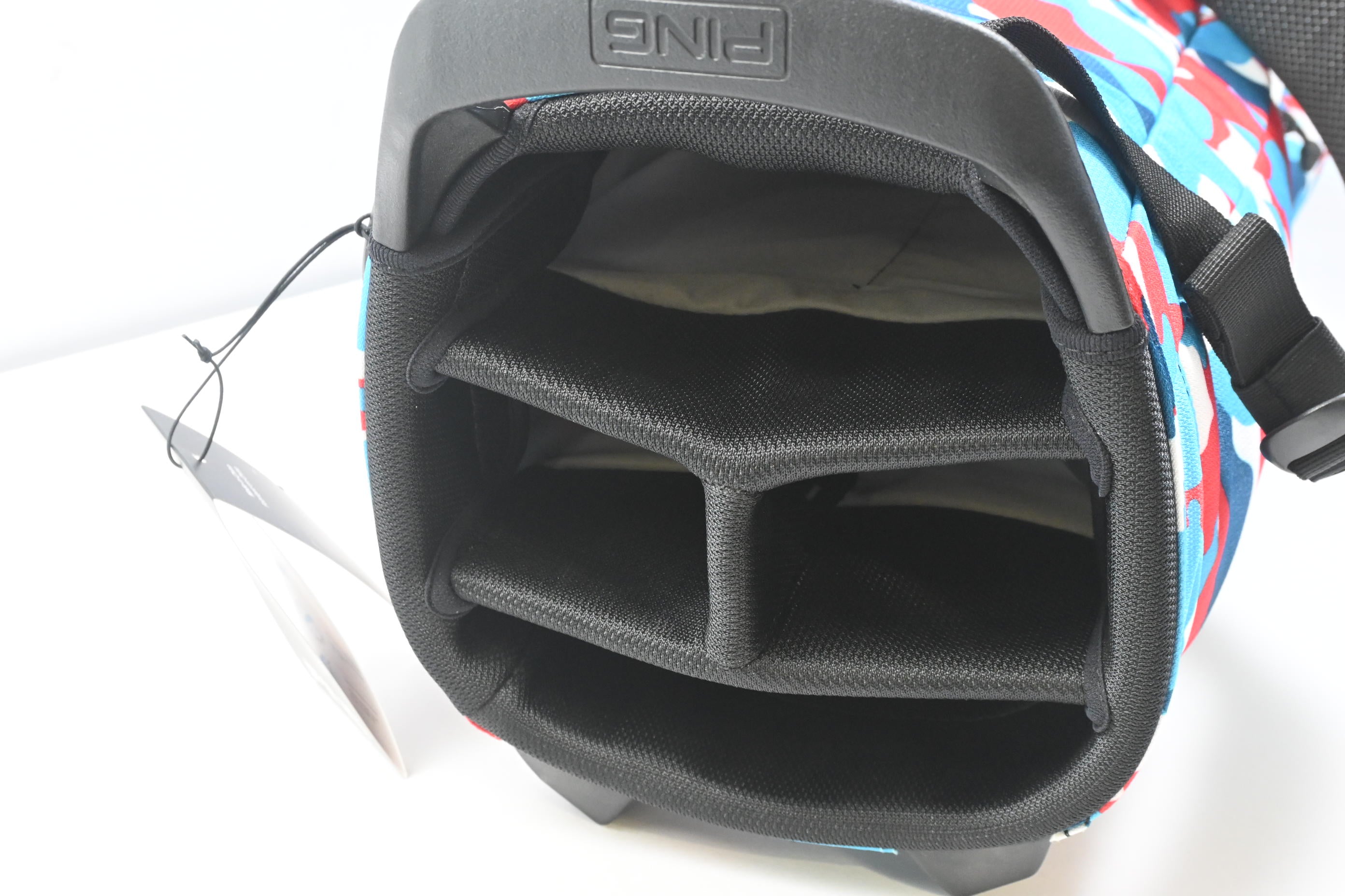 Ping Hoofer Lite Stand Bag / 4-Way Divider / Red, White & Blue