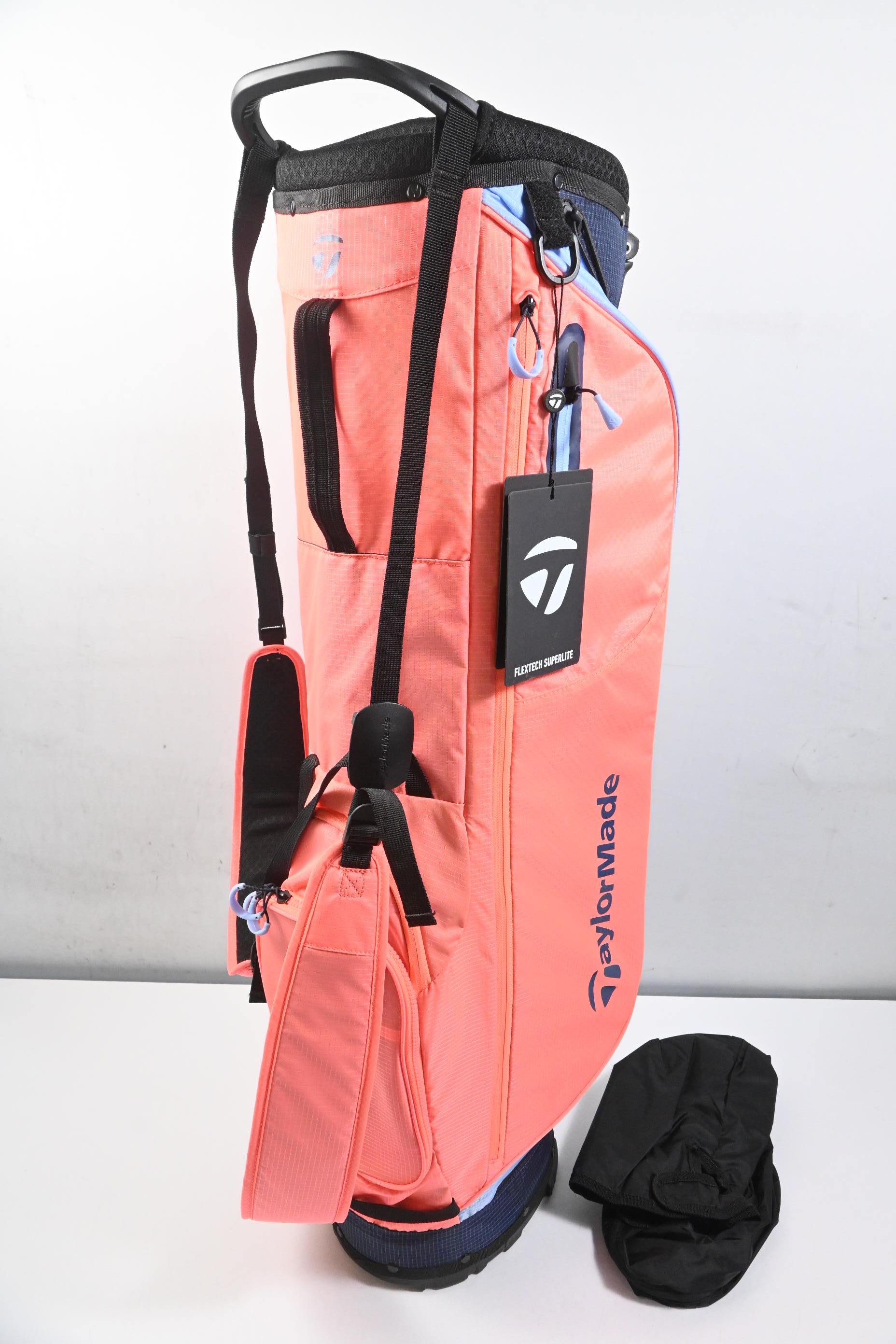 Taylormade FlexTech Superlite Stand Bag / 4-Way Divider / Coral, Navy
