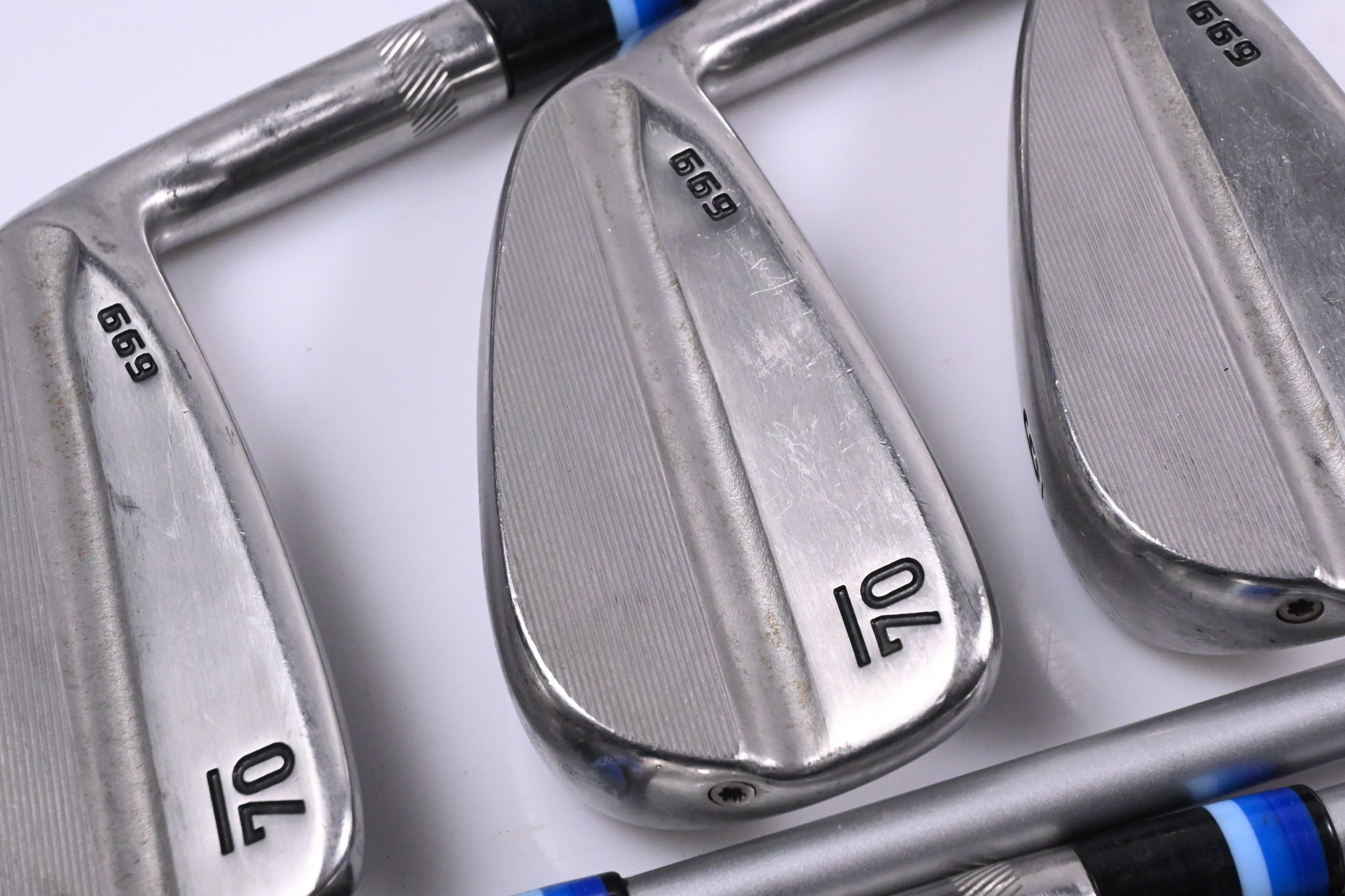 Sub 70 699 Irons / 4-PW / Stiff Flex Grafalloy Prolaunch Blue Shafts