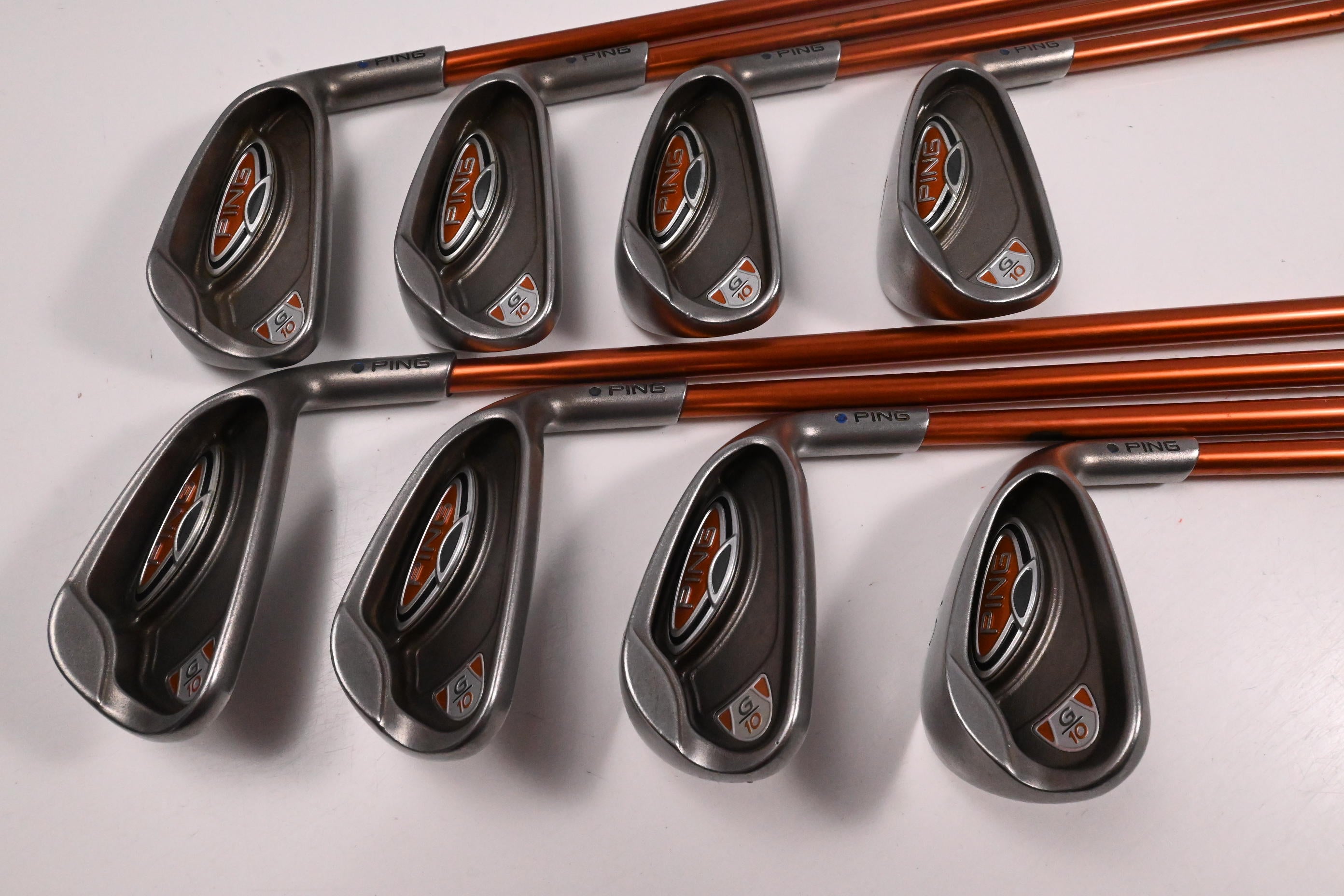 Ping G10 Irons / 4-PW+SW / Blue Dot / Regular Flex Ping TFC 129 I Shafts