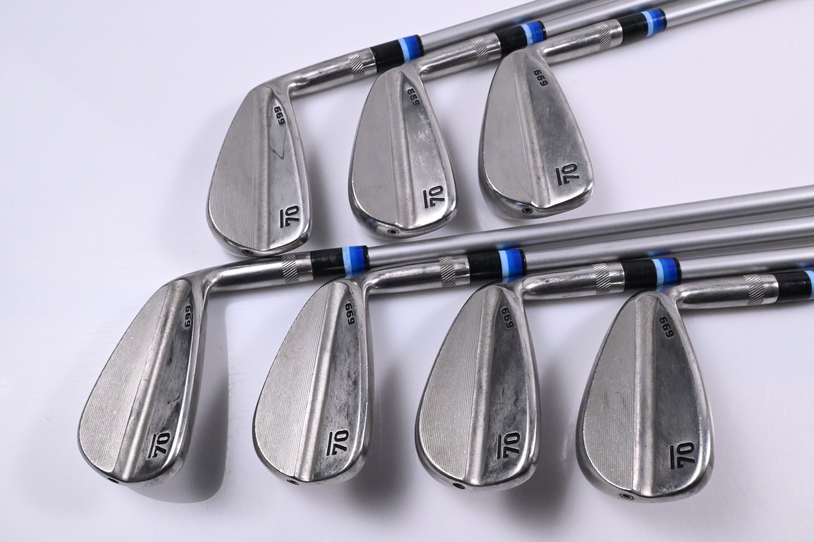 Sub 70 699 Irons / 4-PW / Stiff Flex Grafalloy Prolaunch Blue Shafts