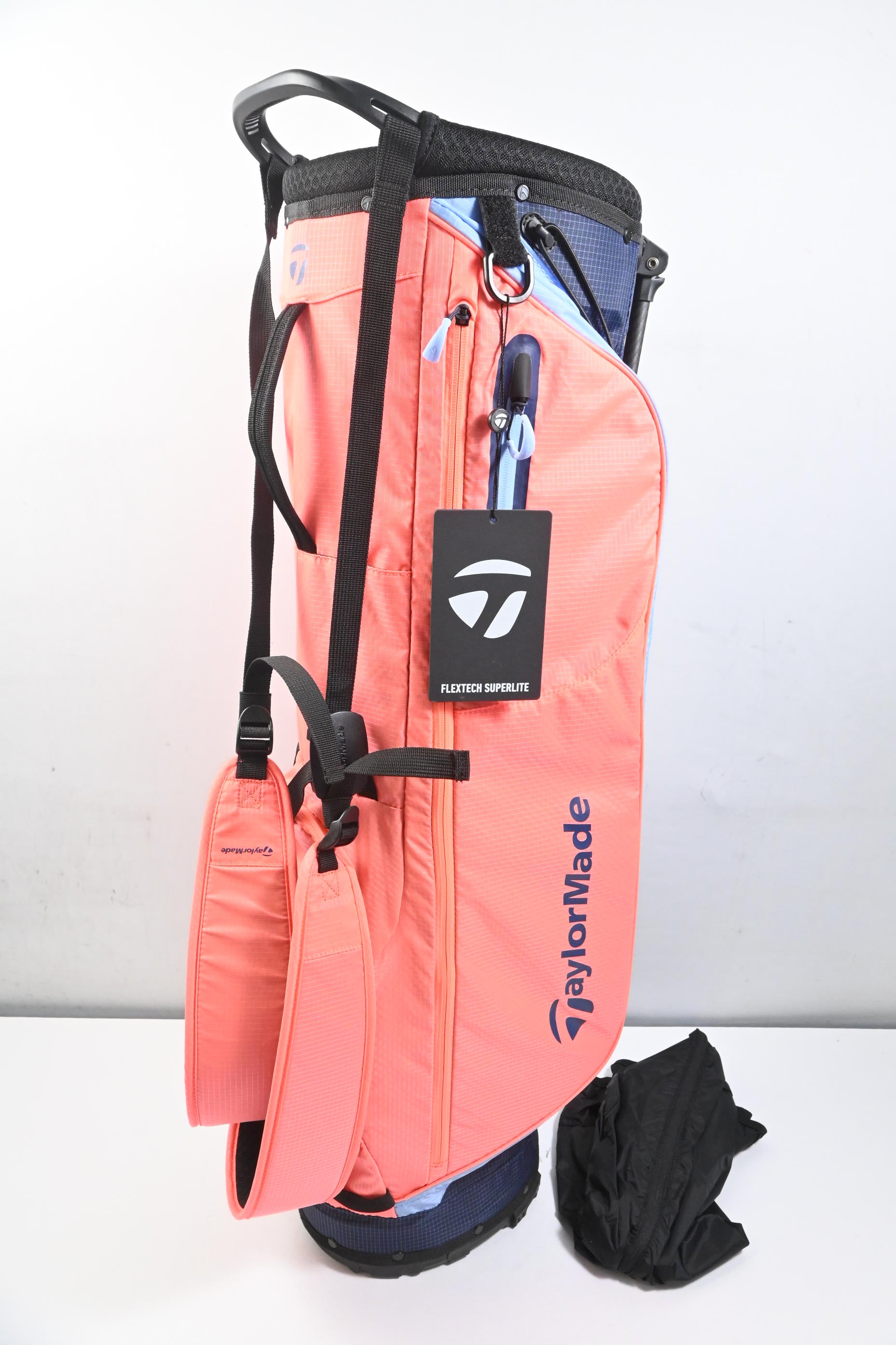 Taylormade FlexTech Superlite Stand Bag / 4-Way Divider / Coral, Navy
