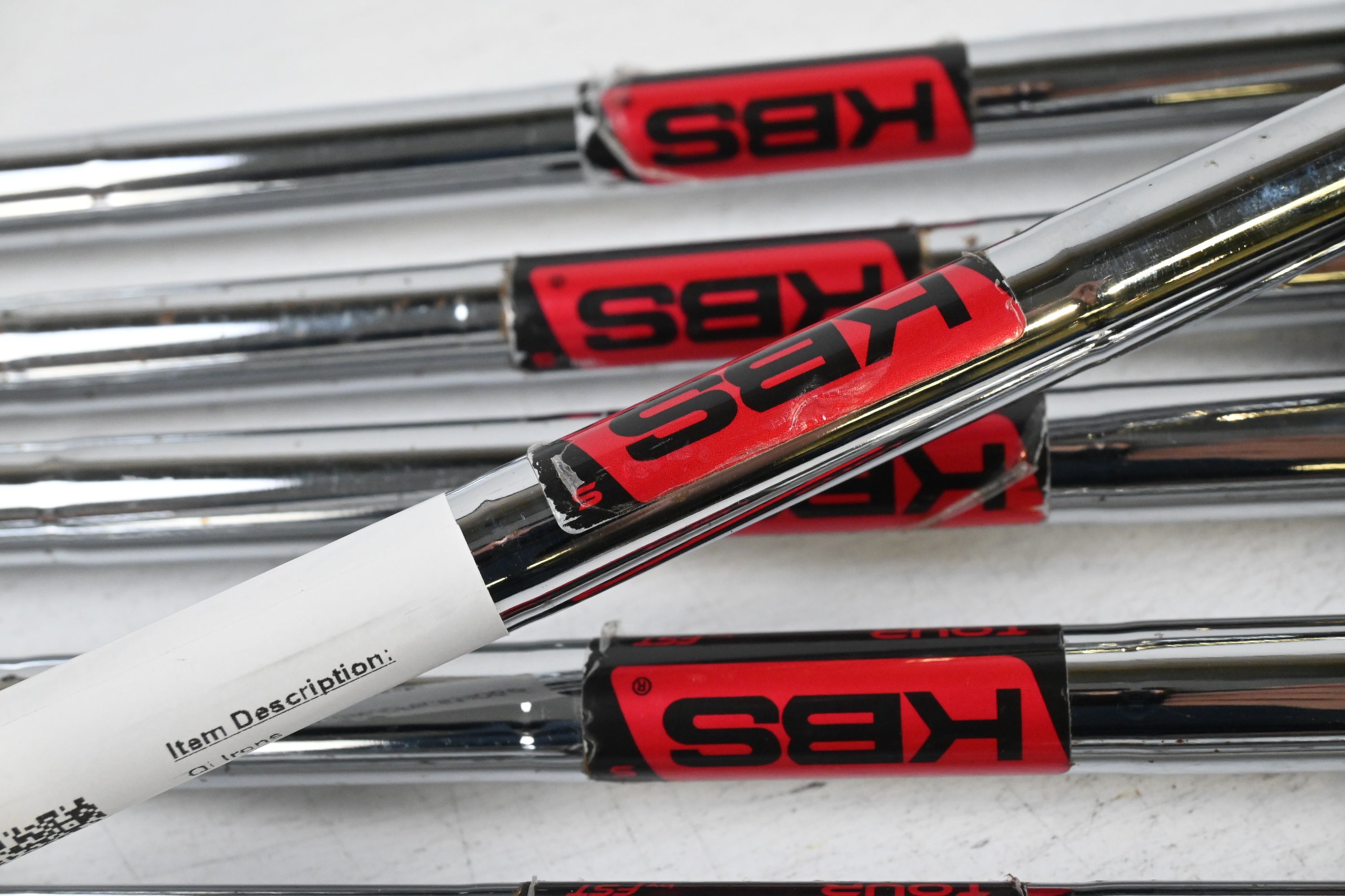 Taylormade Qi Irons / 5-PW / Stiff Flex KBS Tour Shafts